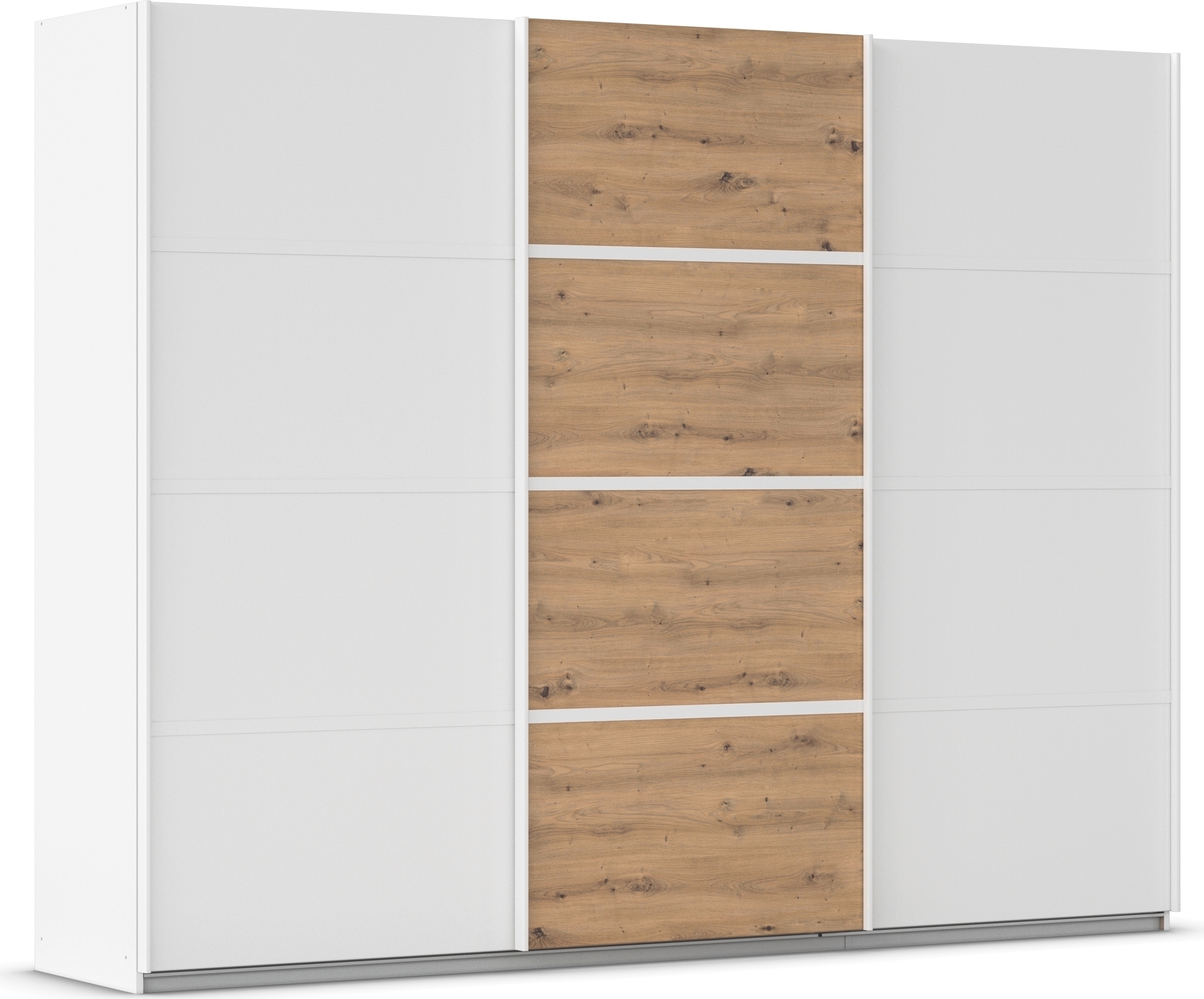 OTTO home Kleiderschrank "Mehrzweckschrank Aktenschrank Möbel Mietswohnung Schlafzimmer AVOLA" 3 verschiedene Ausstattungen BASIC/CLASSIC/PREMIUM (inkl. SOFT-CLOSE), mit eleganten Zierleisten in Chrom, Schwarz oder Weiß MADE IN GERMANY