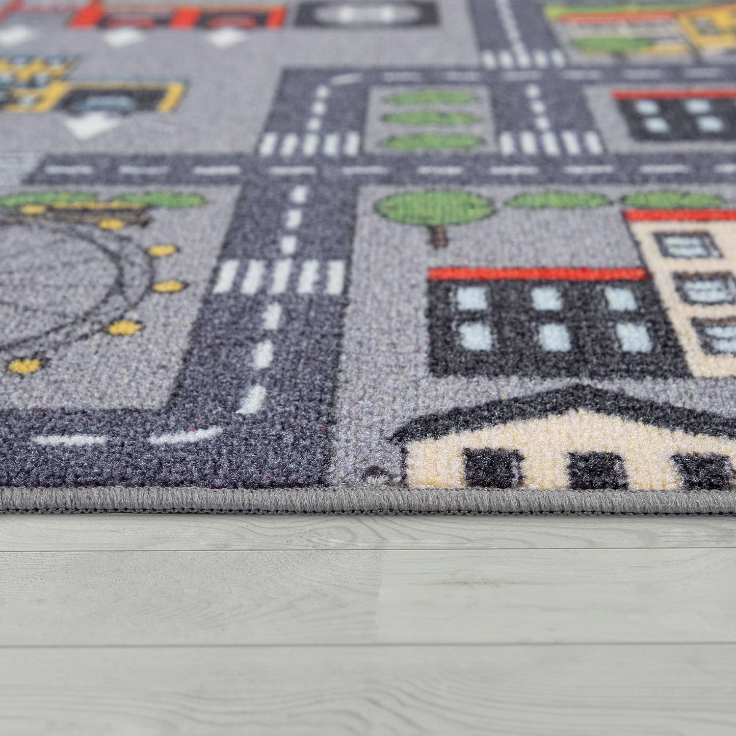 Paco Home Kinderteppich »Bino 577«, rechteckig, 5 mm Höhe, Straßen-Spiel-Teppich, Kinderzimmer