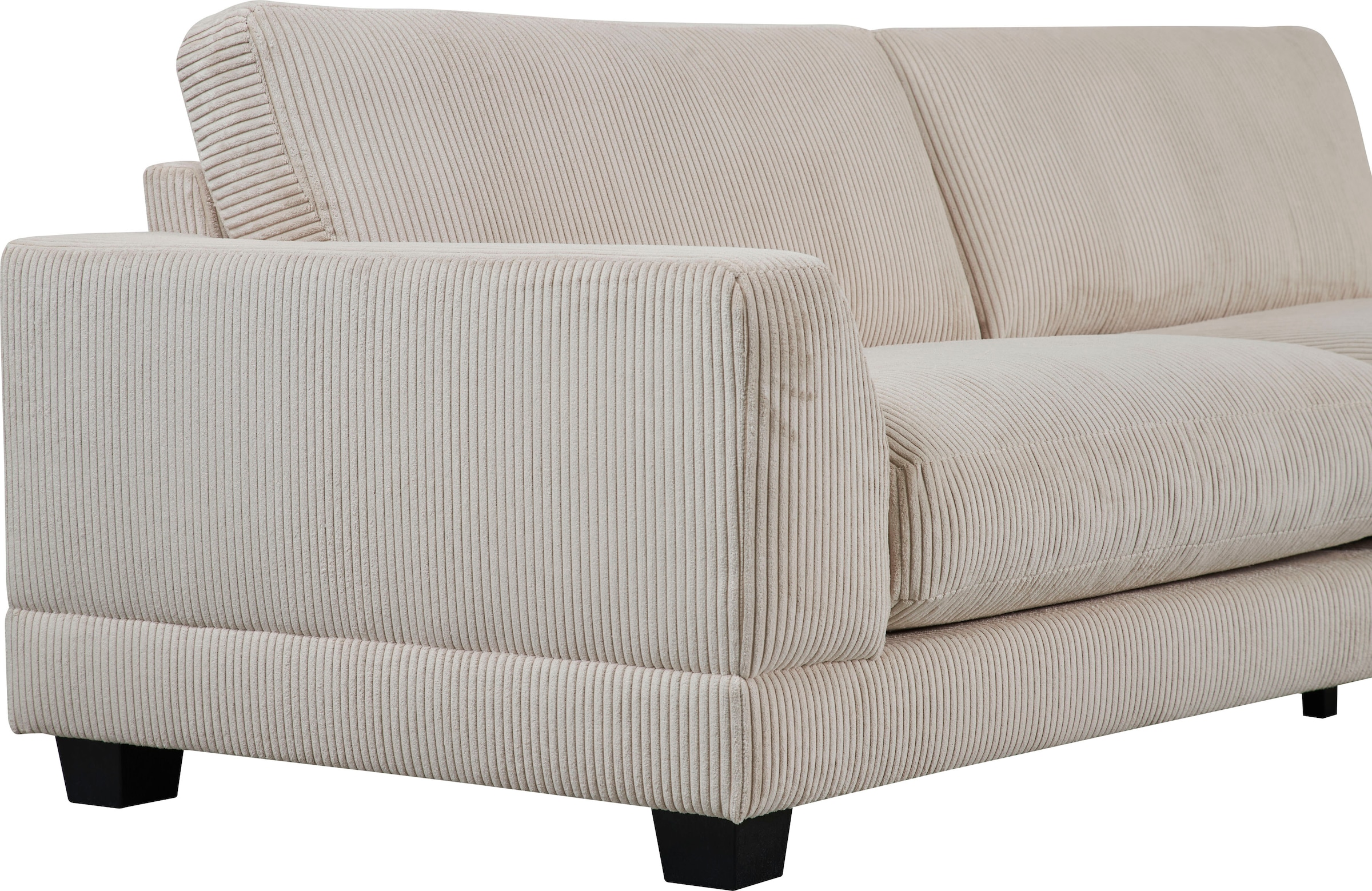 Home affaire 3,5-Sitzer »Parennes«, mit attraktivem Cord-Stoff, Breite 254 cm, Tiefe Sitzfläche 62 cm