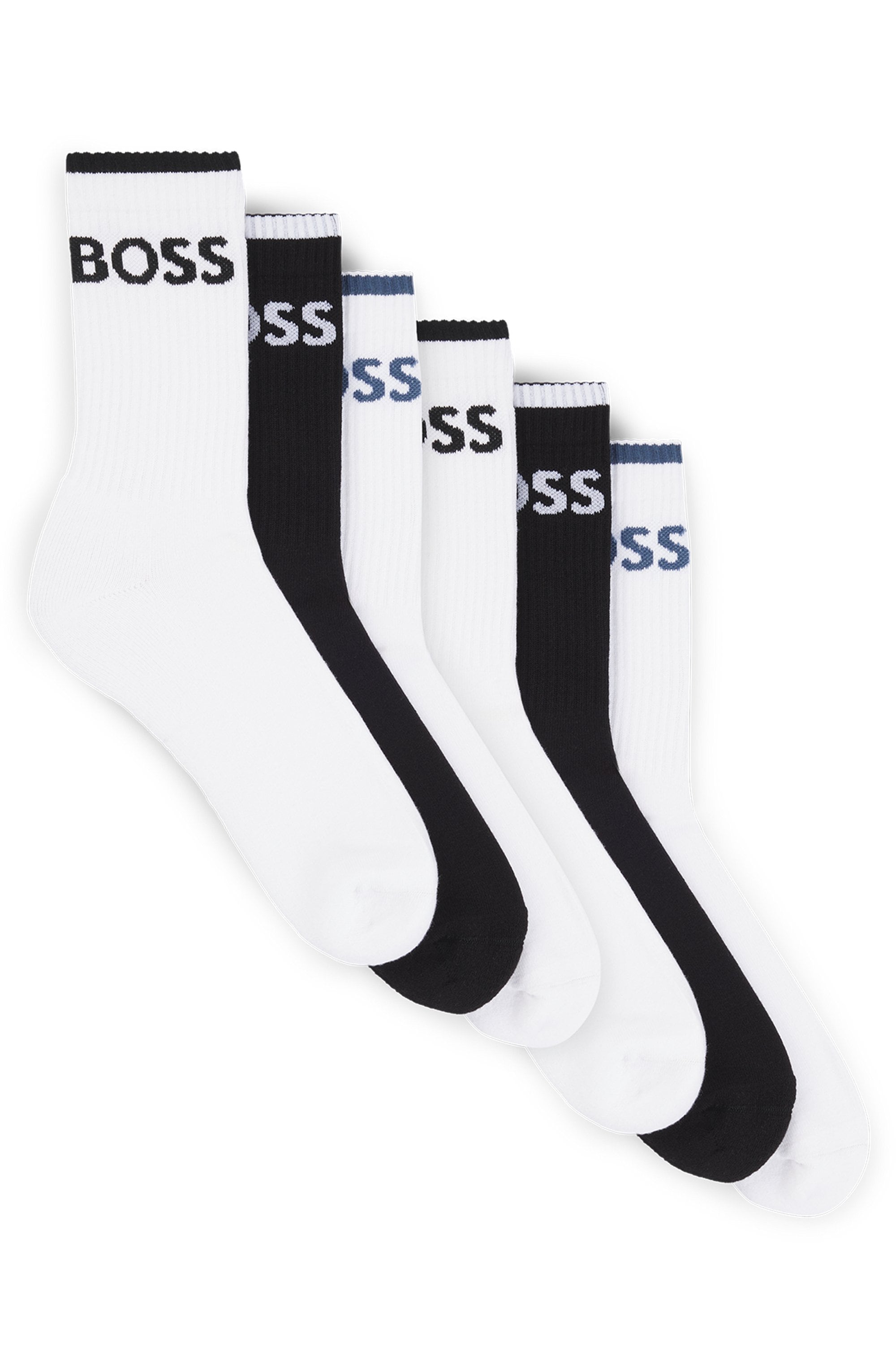 BOSS Businesssocken "6P QS Stripe CC", (Packung, 6 Paar, 6er), mit BOSS Sch günstig online kaufen