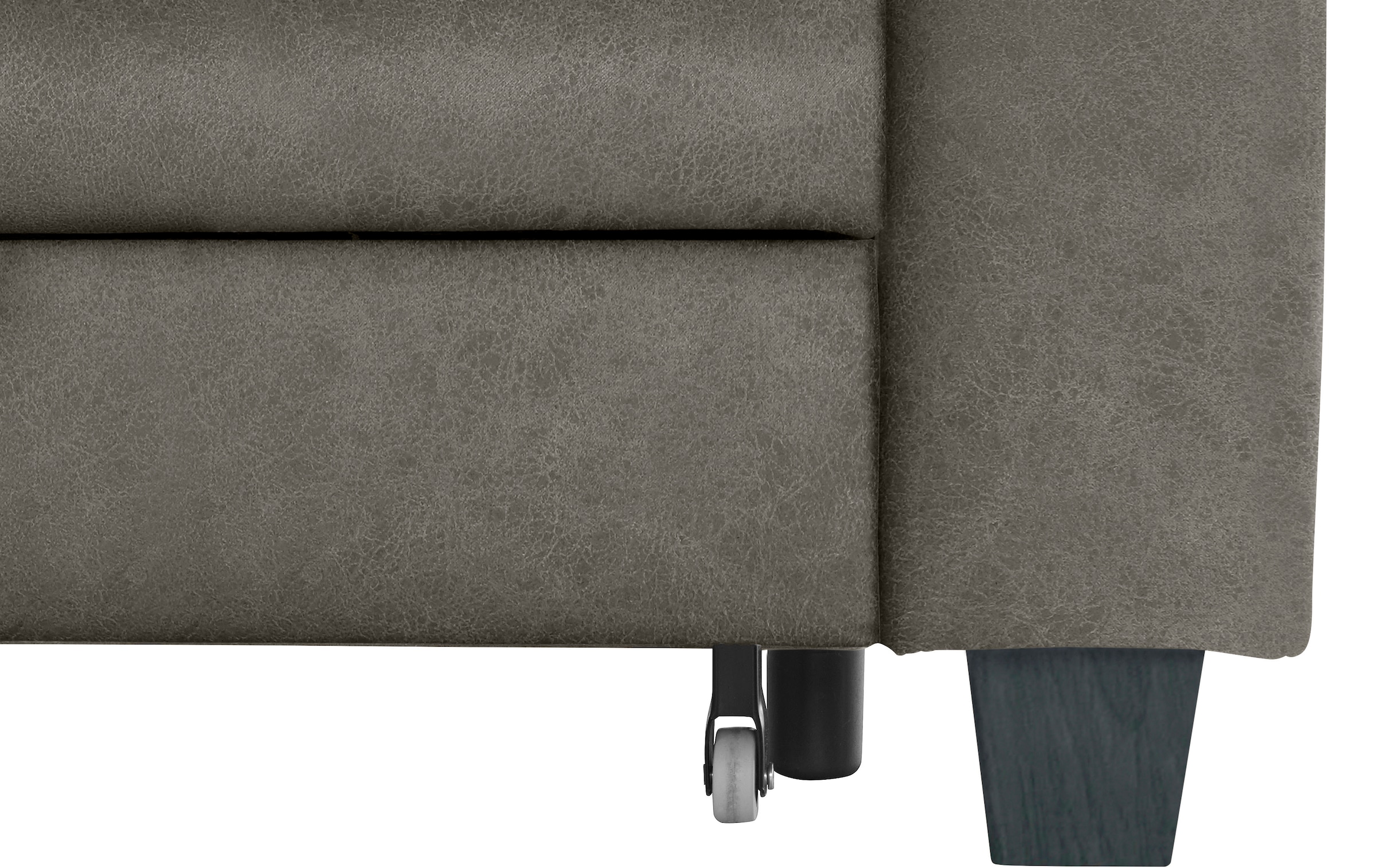 TRENDMANUFAKTUR Ecksofa »Chamber, zeitlos und modern, bequem mit hohem Sitzkomfort, L-Form«, inklusive einer Kopfstütze, wahlweise mit Schlaffunktion