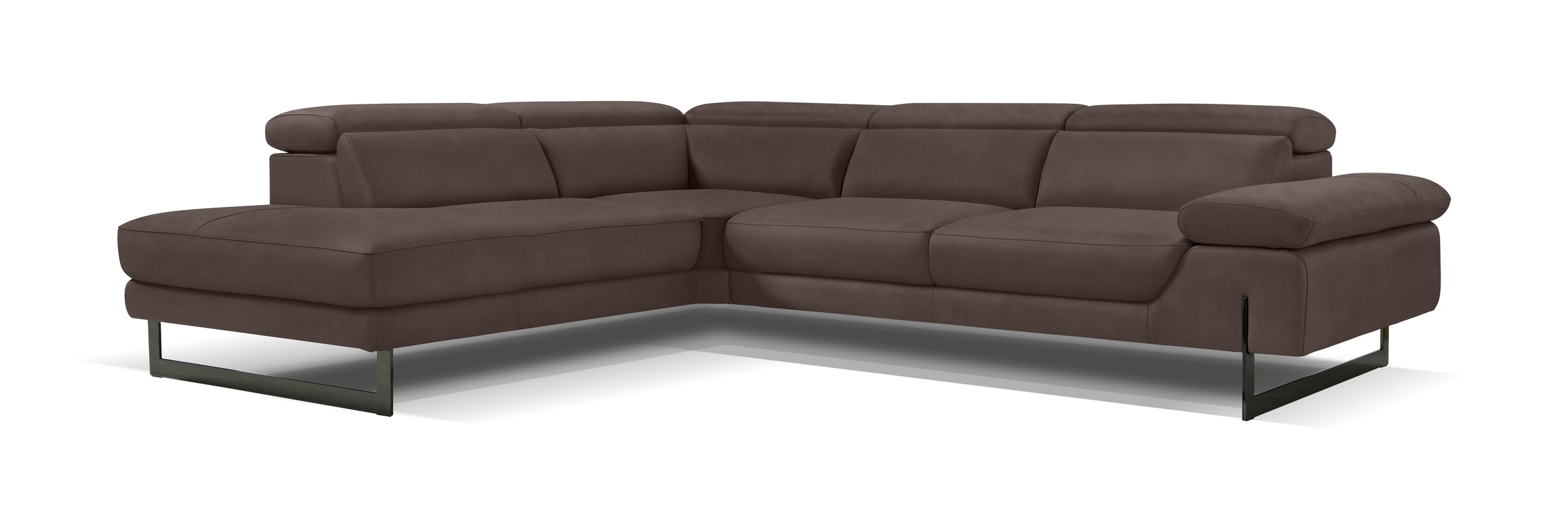 Egoitaliano Ecksofa »Queenie, extravagantes Sofa mit erstklassigem Sitzkomfort«, mit verstellbarer Armlehne und Kopfteilen für Wohlfühlkomfort