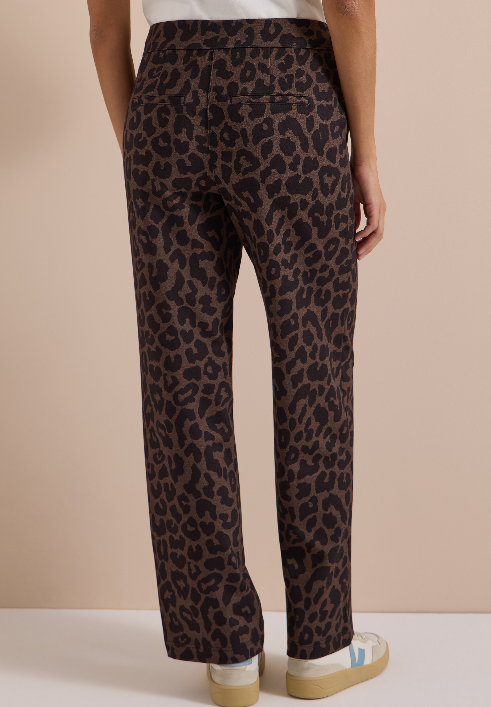 Cecil Stoffhose »Style NEELE«  mit Leo-Muster und elastischem Bund - Loose Fit
