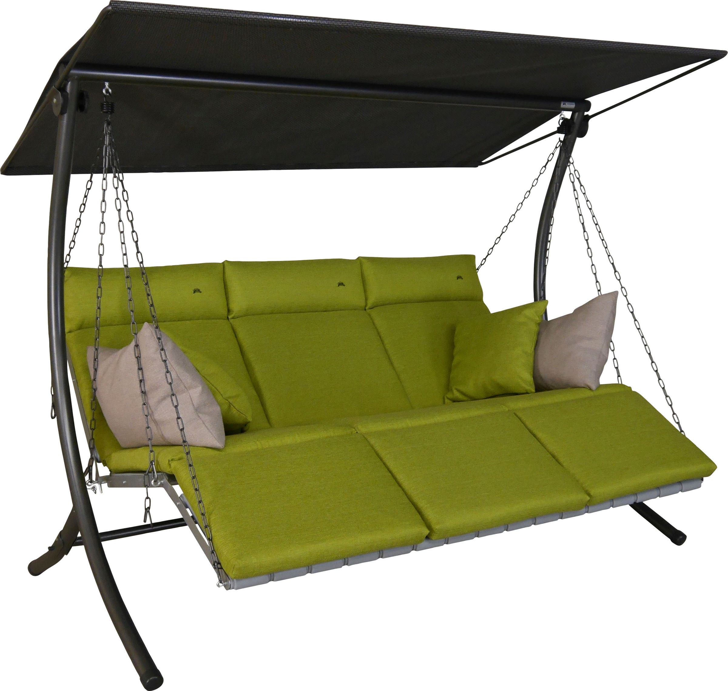 Angerer Freizeitmöbel Hollywoodschaukel »Luxus Smart lime«, BxTxH: 210x145x160 cm