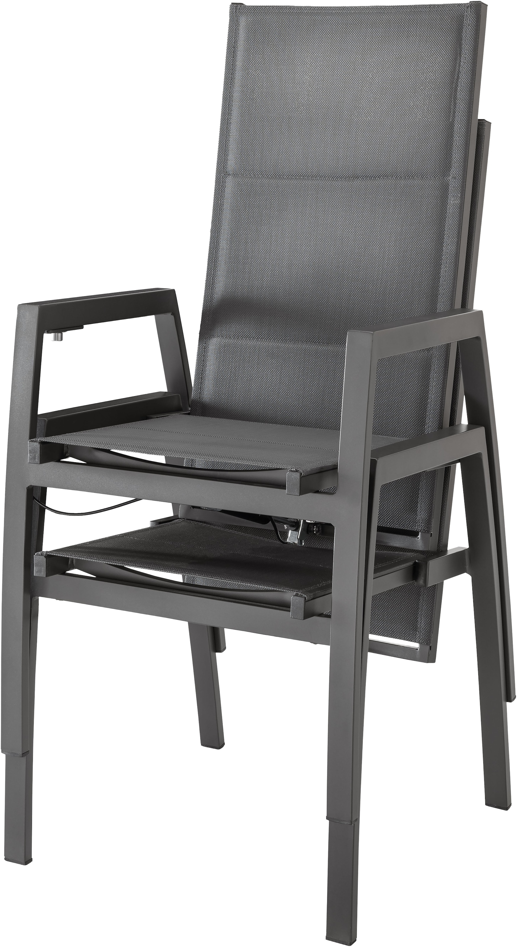 Destiny Garten-Essgruppe »COSTA HL SAN MARINO« Set, 5 tlg. 4 Hochlehner + rechteckiger Tisch, 180 x 90 cm