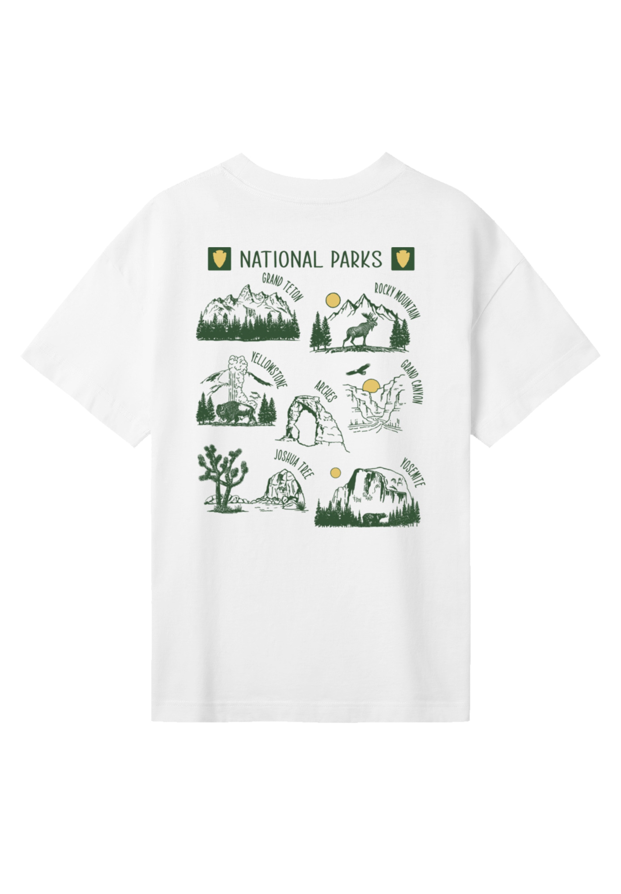 F4NT4STIC T-Shirt »US National Parks Montage«, Premium Qualität