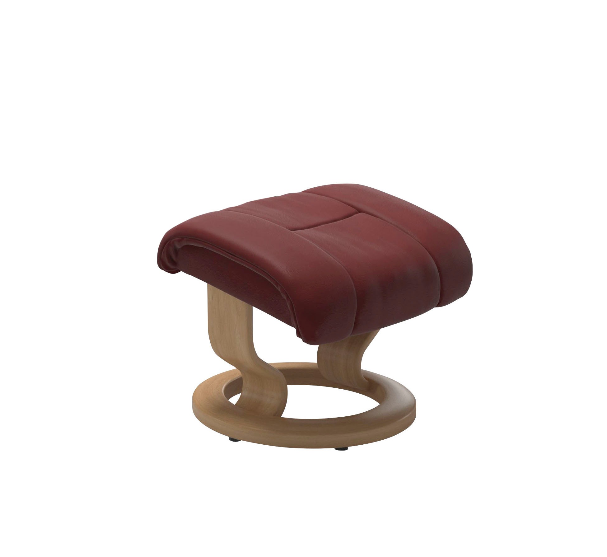 Stressless® Relaxsessel »Reno«, (Set, Relaxsessel mit Hocker), mit Hocker, mit Classic Base, Größe S, M & L, Gestell Eiche