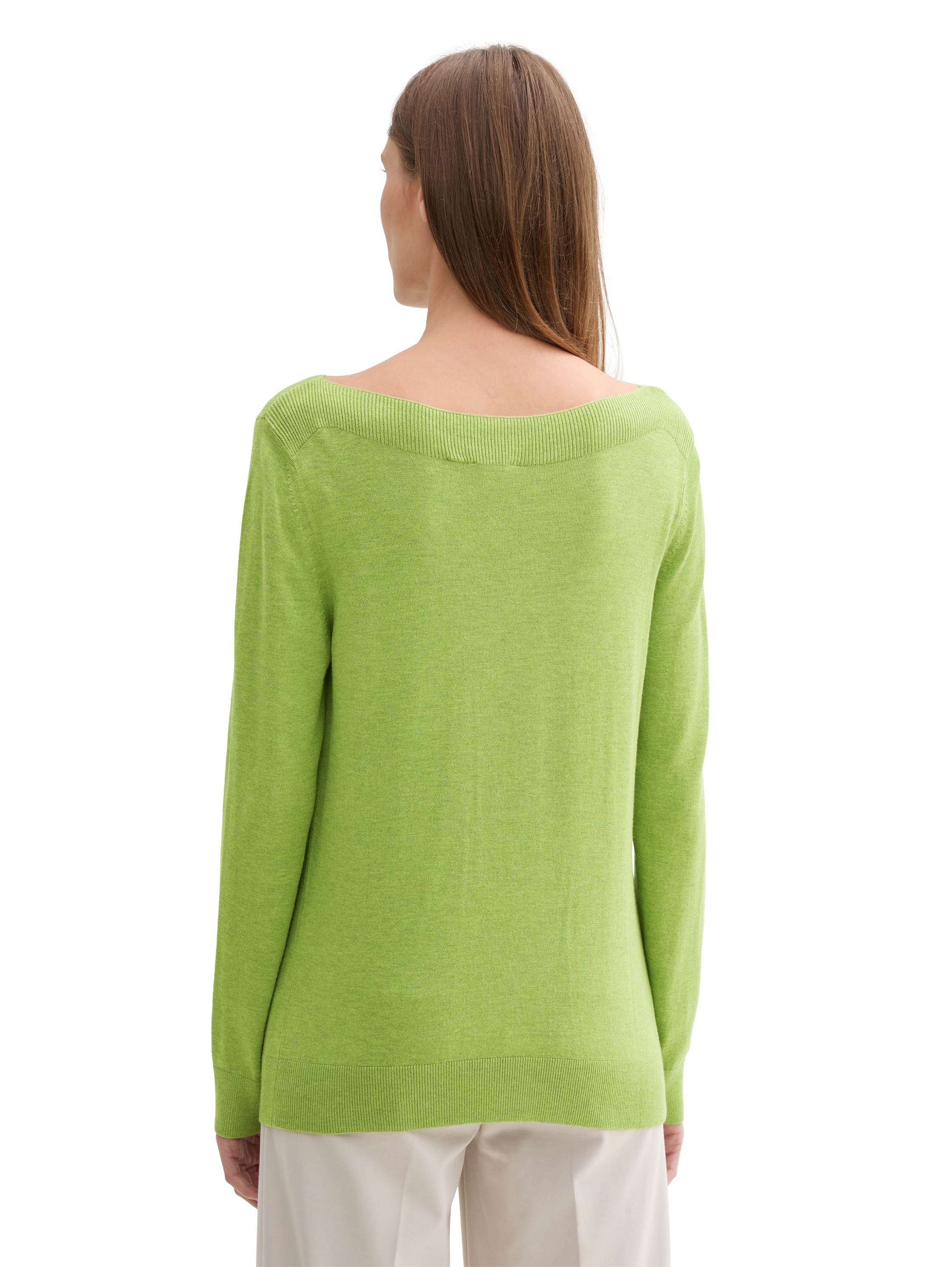 TOM TAILOR Longpullover, mit Rippbündchen