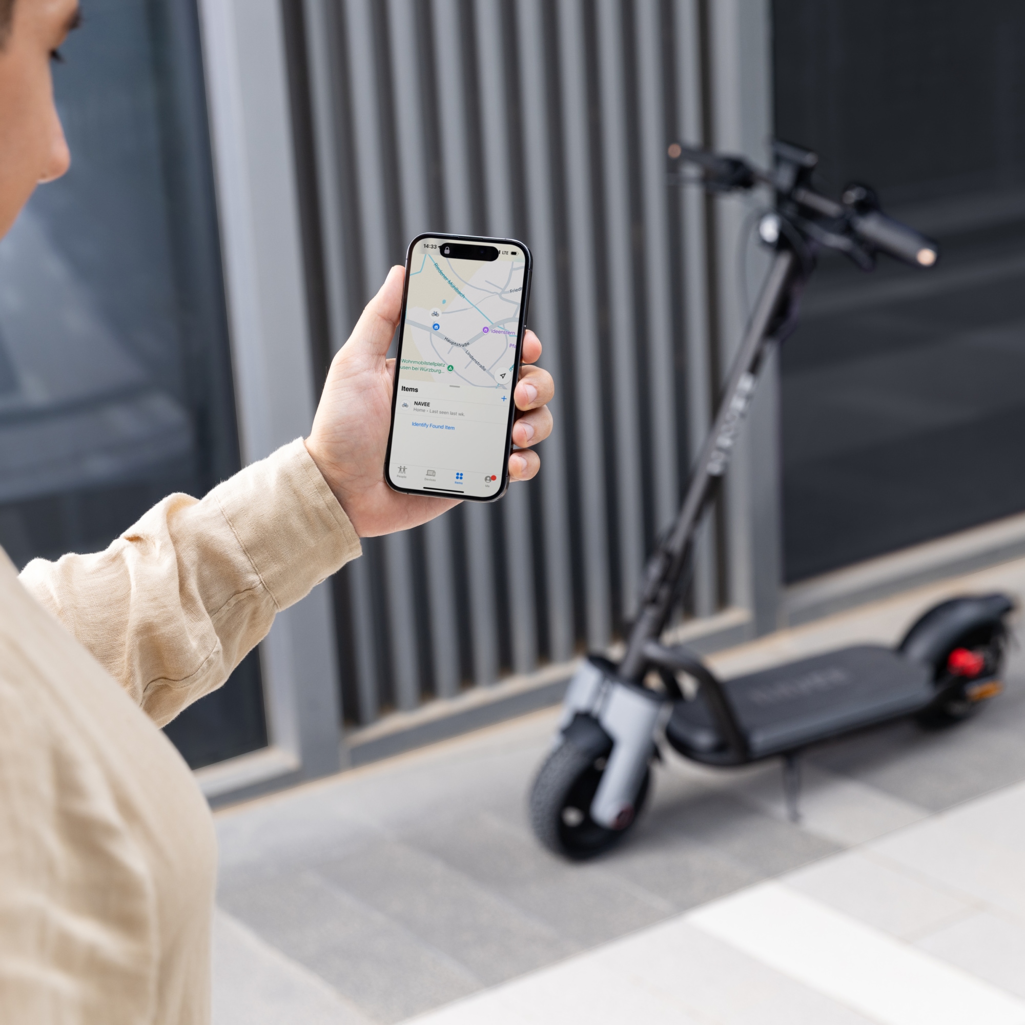 NAVEE E-Scooter »N65i II  Electric Scooter« 20 km/h 70 km Frontlicht, Bremslicht, Blinker, Bluetooth, Find‑My