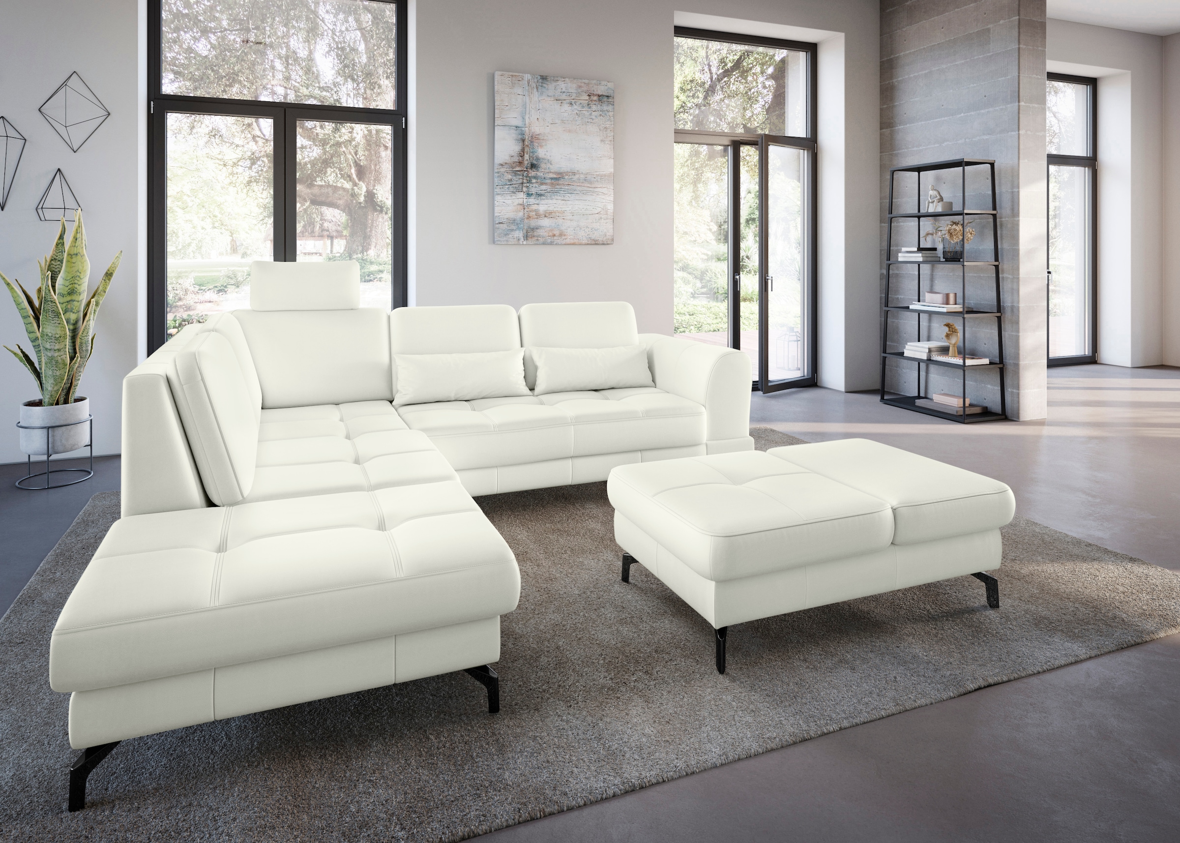 sit&more Ecksofa "Bendigo L-Form", inklusive Sitztiefenverstellung, Bodenfr günstig online kaufen