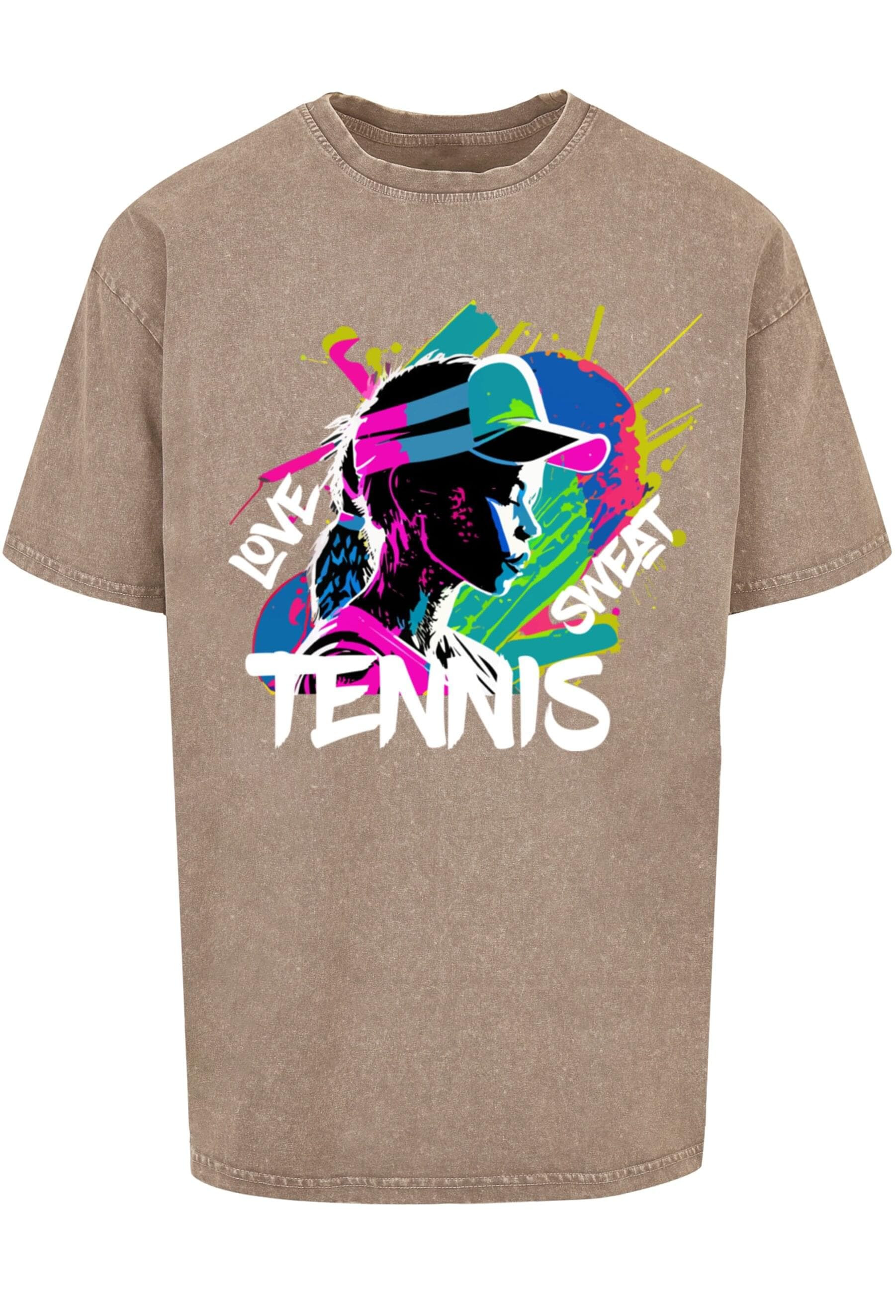 Merchcode T-Shirt "Merchcode Herren Tennis Love, Sweat - Acid Washed Oversi günstig online kaufen