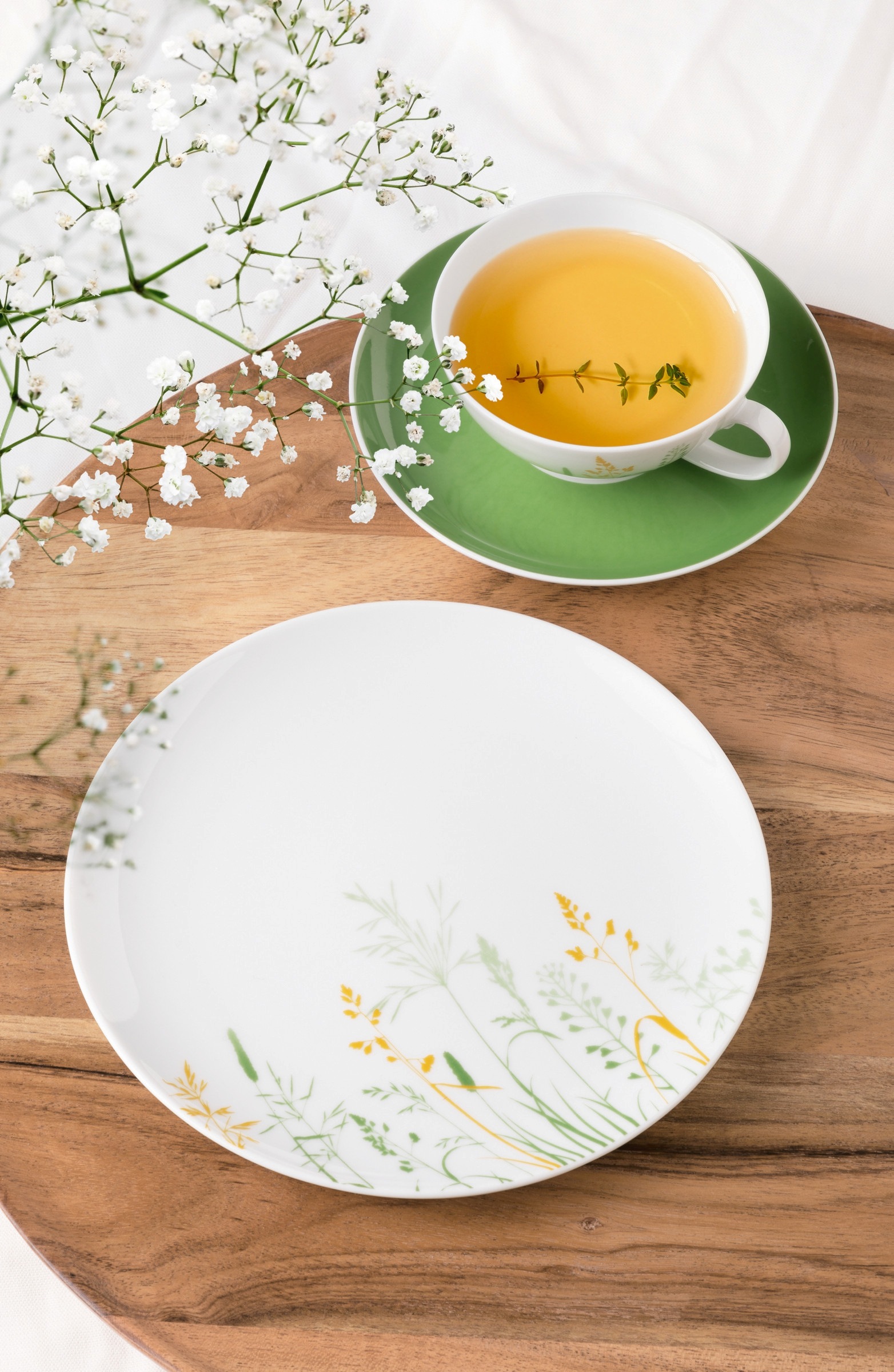 Seltmann Weiden Untertasse »Liberty - Meadow Grasses green«, (1 St.), Teeuntertasse 13 cm