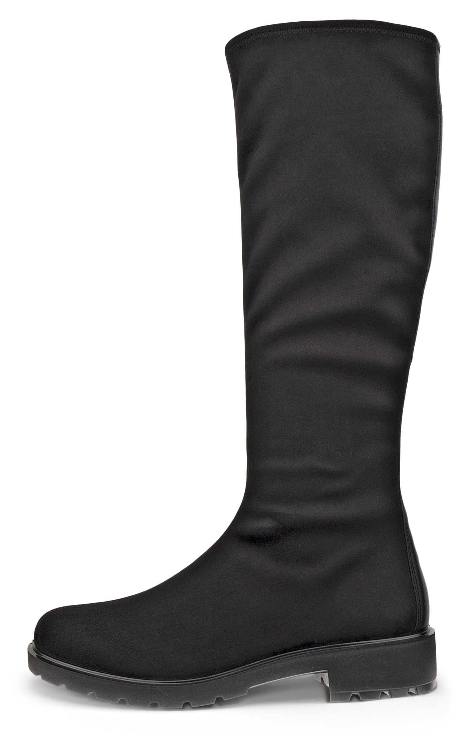 Ecco Stiefel »METROPOLE VIENNA«, Langschaftstiefel, Blockabsatz mit dehnbarem Stretch