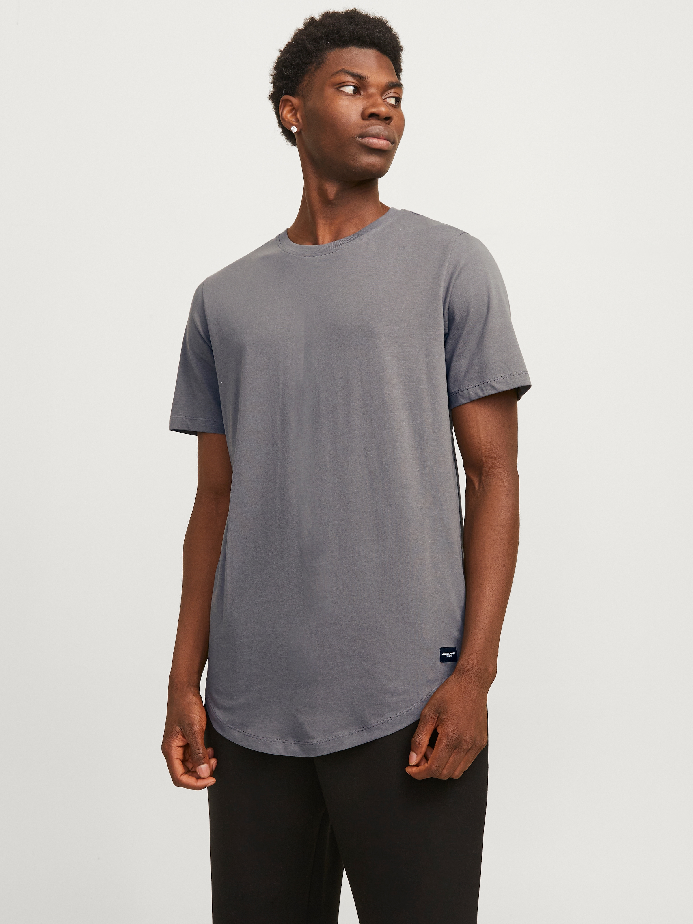 Jack & Jones Rundhalsshirt "JJENOA TEE SS CREW NECK NOOS", mit abgerundetem günstig online kaufen