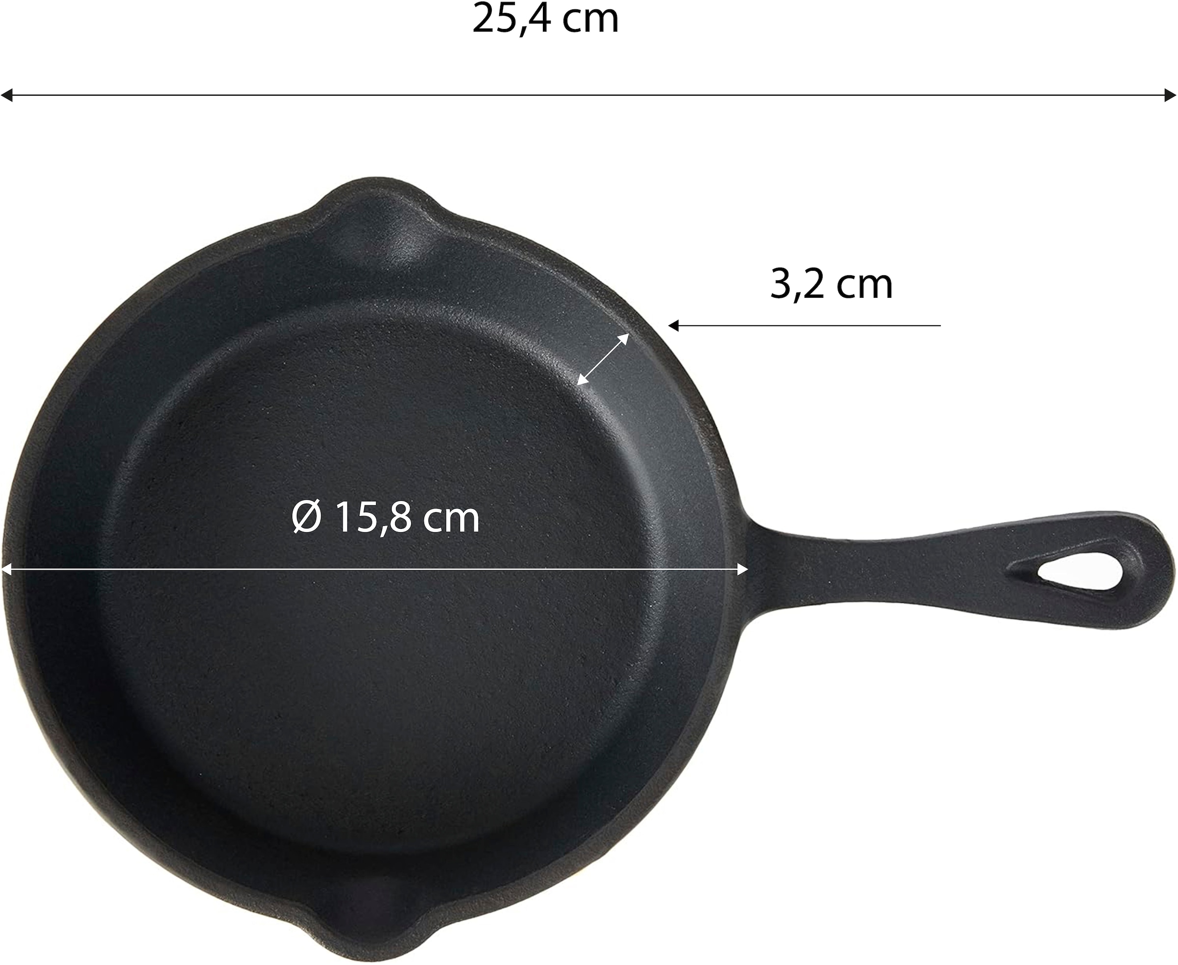 ECHTWERK Servierpfanne »4x Pfännchen«, Gusseisen, (Set, 4 tlg.), inkl. dekorativem Servierbrett, bereits eingebrannt
