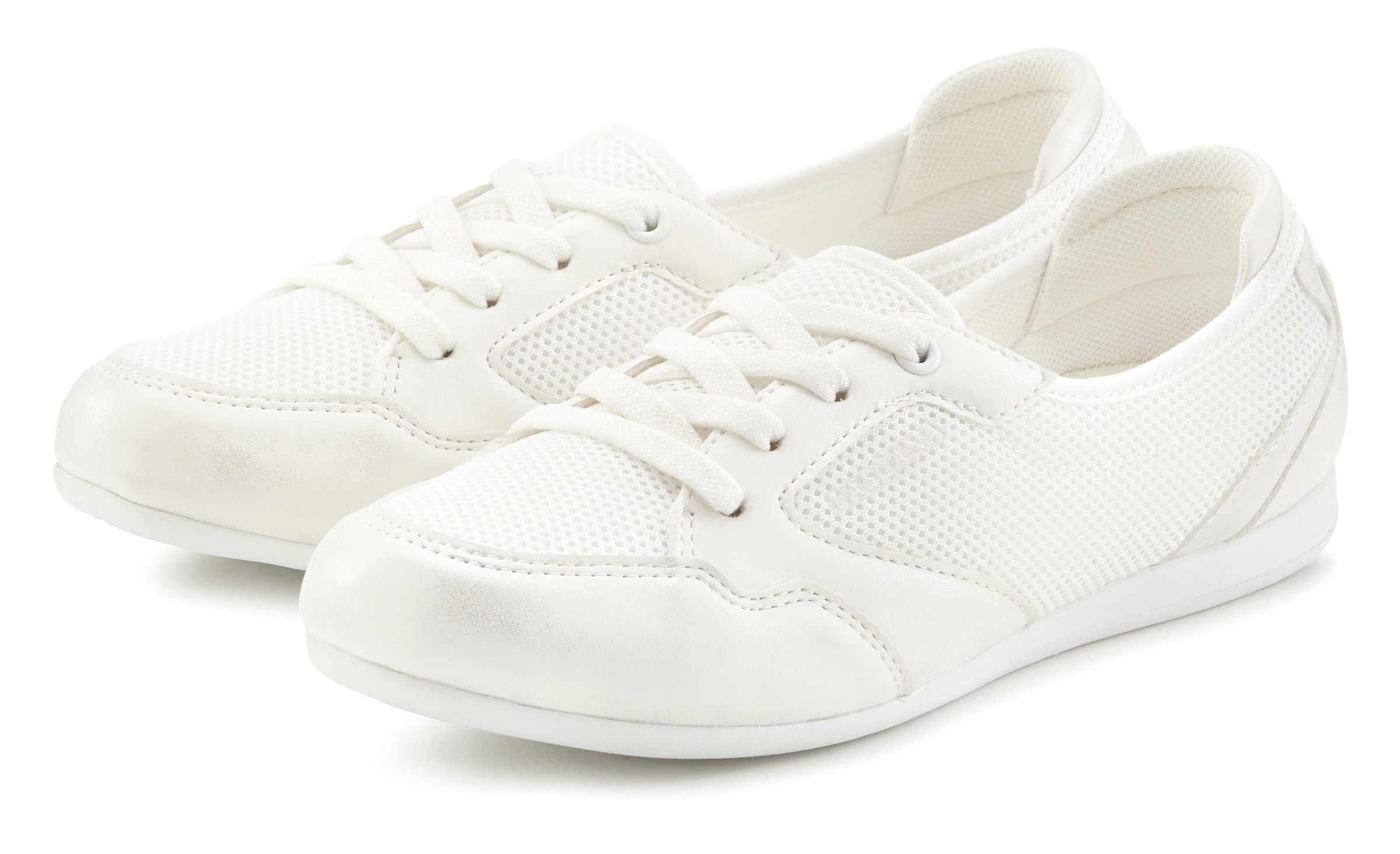 LASCANA Sneaker, Freizeitschuh, Halbschuh in modischer Mesh-Optik VEGAN