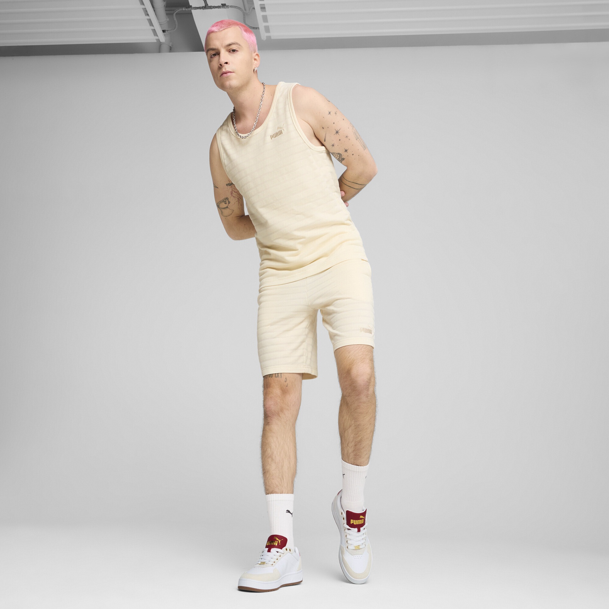 PUMA Sporthose »Essentials Elevated 9" Strukturierte Shorts Herren«