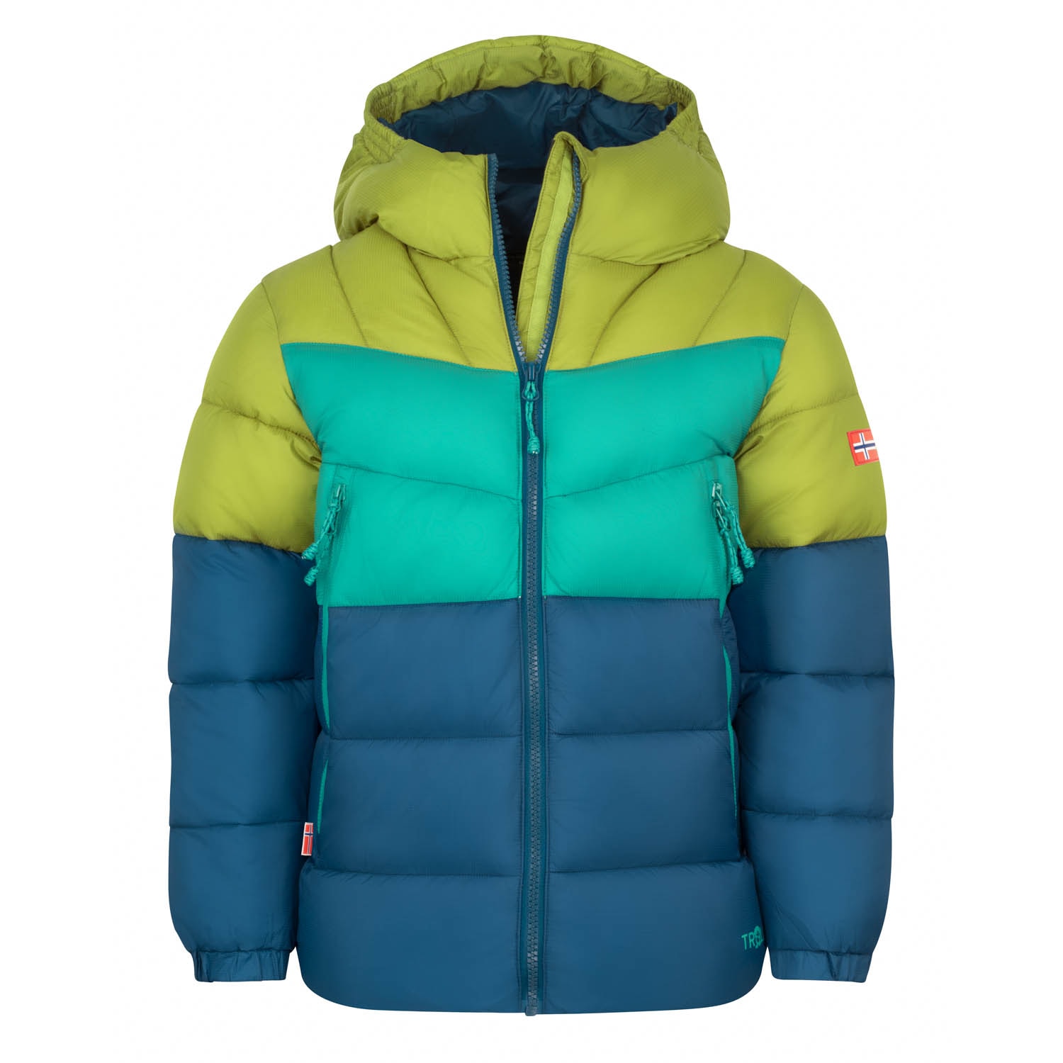 TROLLKIDS Winterjacke "KIDS KIRKENES JACKET" mit verstellbarer Kapuze, robustes Ripstop-Material, Langarm-Design
