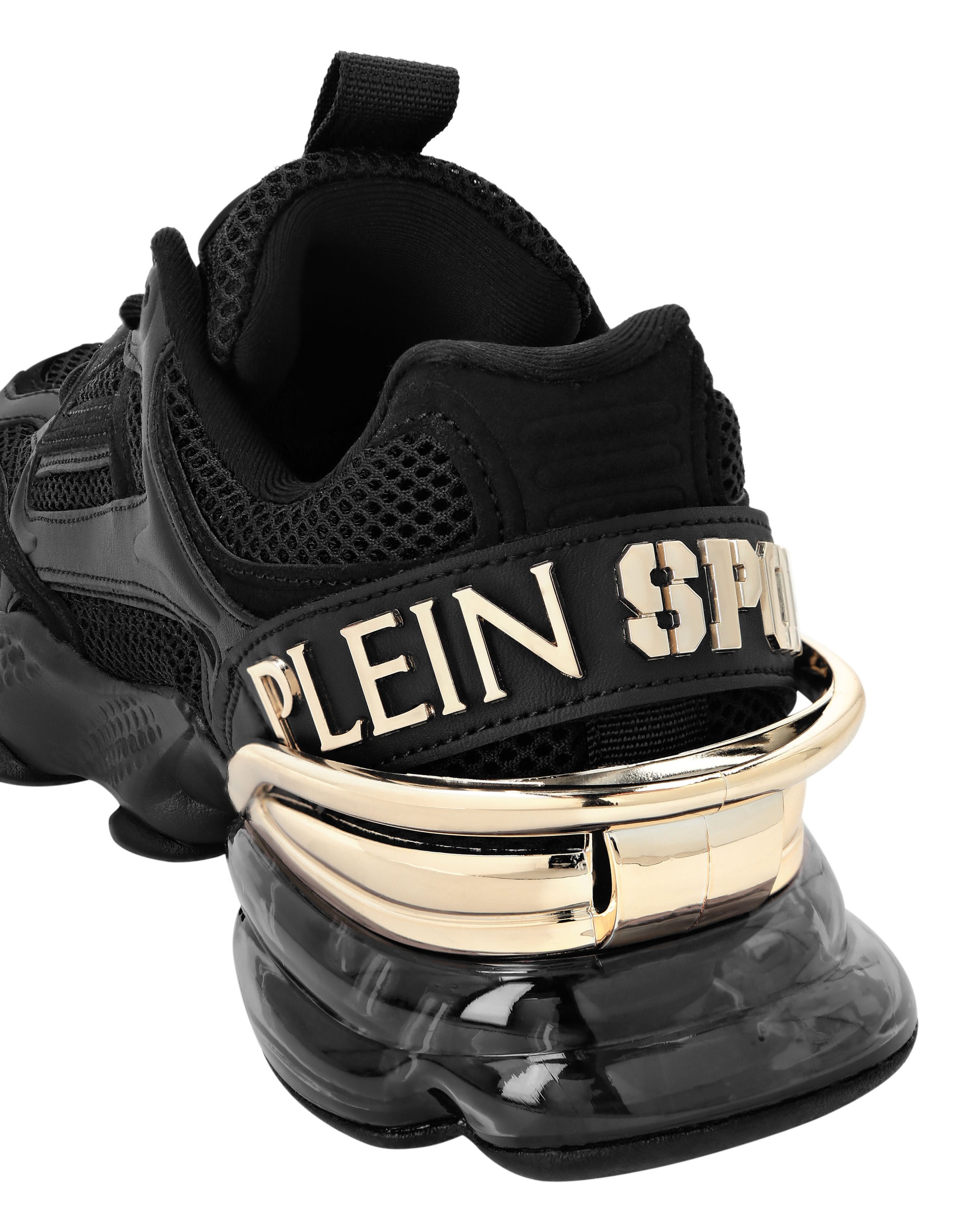 Sneaker PLEIN SPORT "Ps", Damen, Gr. 41, Normalschaft, schwarz (0293, schwarz, lightgold), Schuhe Sneaker 2