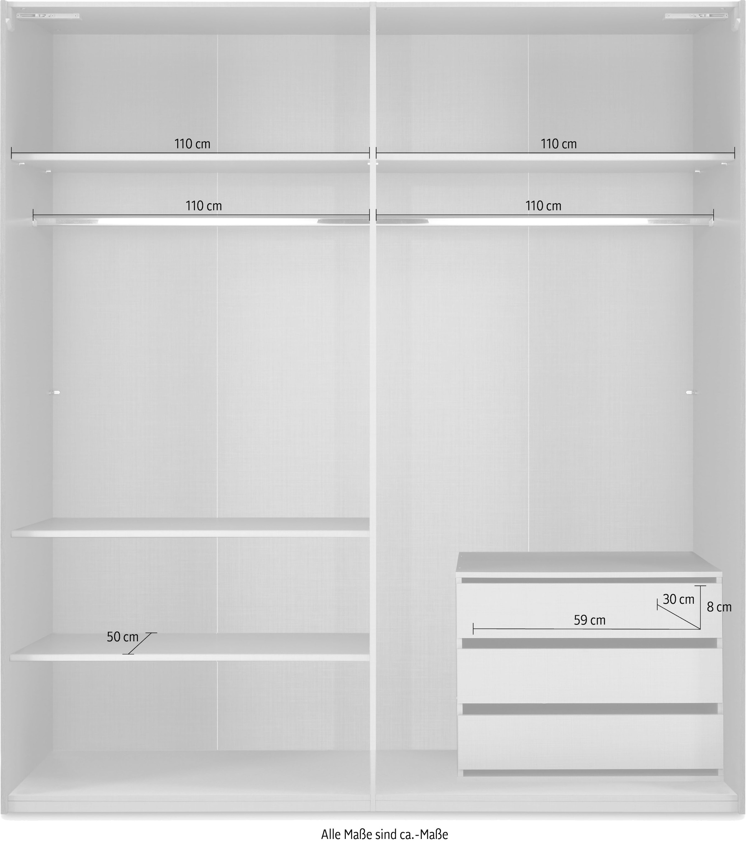 Wimex Schwebetürenschrank »Ernie« Kleiderschrank mit Spiegel, Made in Germany, in verschiedenen Größen/Ausführungen lieferbar