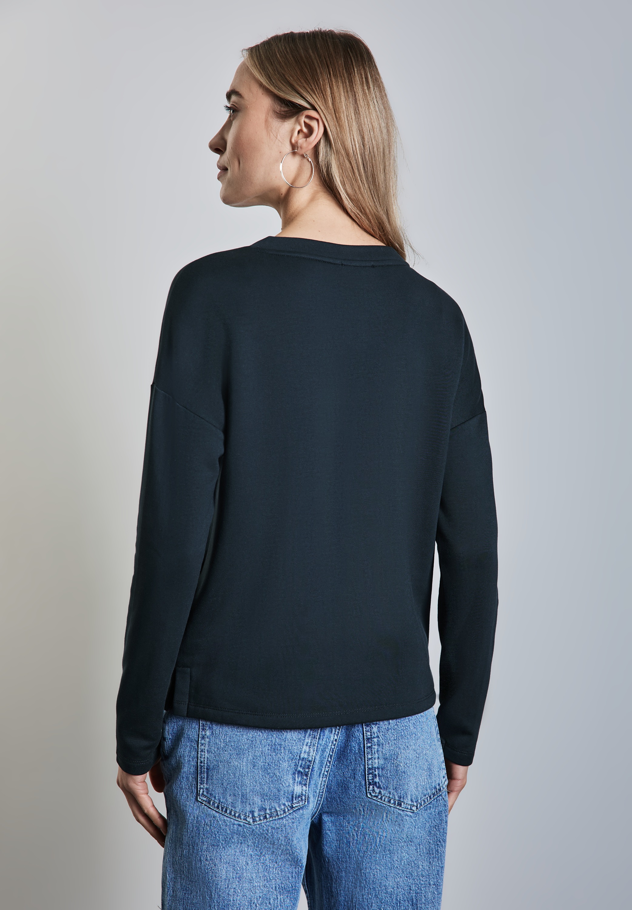 STREET ONE Langarmshirt, Rundhalsausschnitt