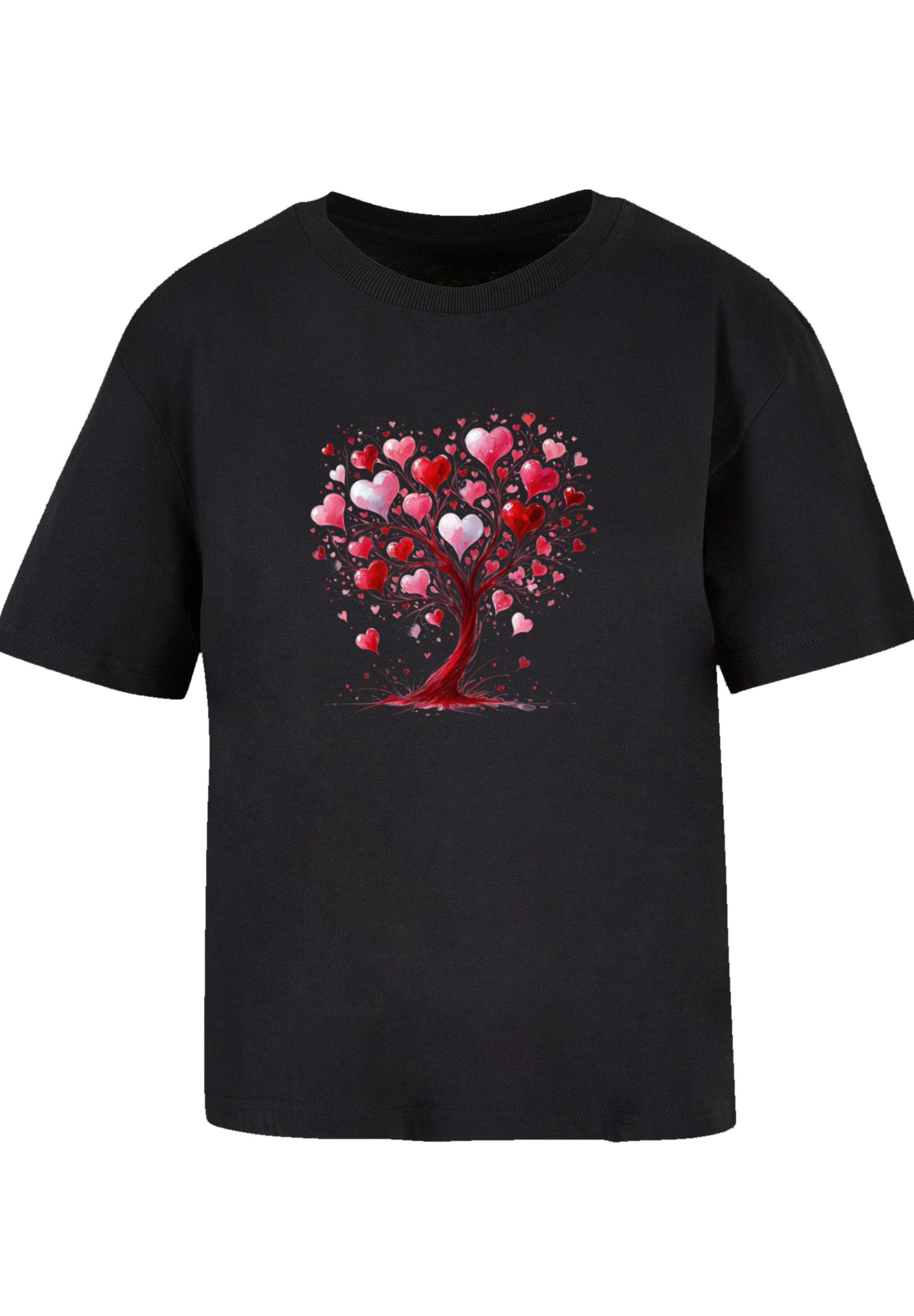 F4NT4STIC T-Shirt »Herz Baum Aquarell Druck« Premium Qualität