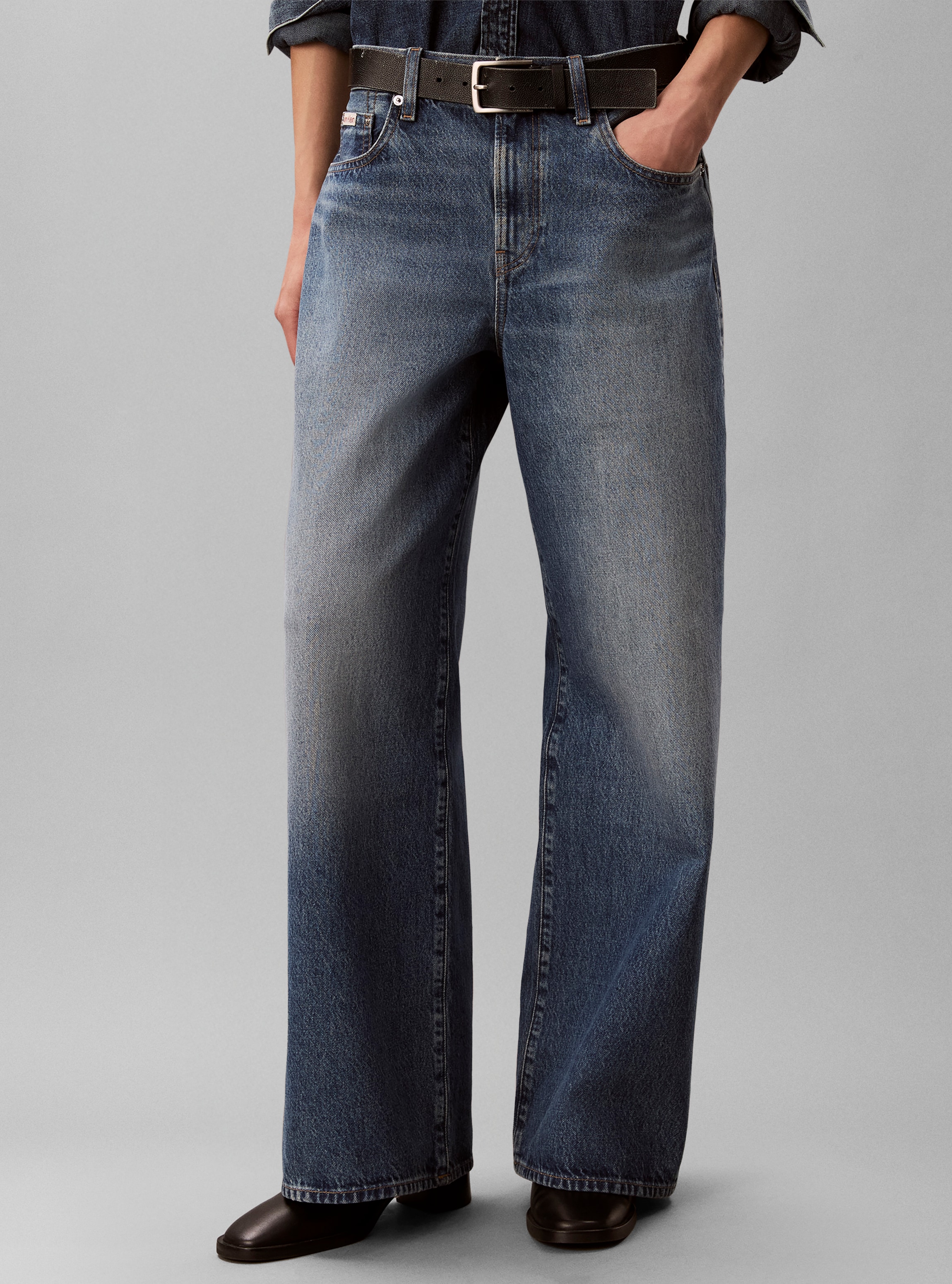 Calvin Klein Jeans Weite Jeans "THE WIDE LEG" Regular fit mit ausgestelltem Bein