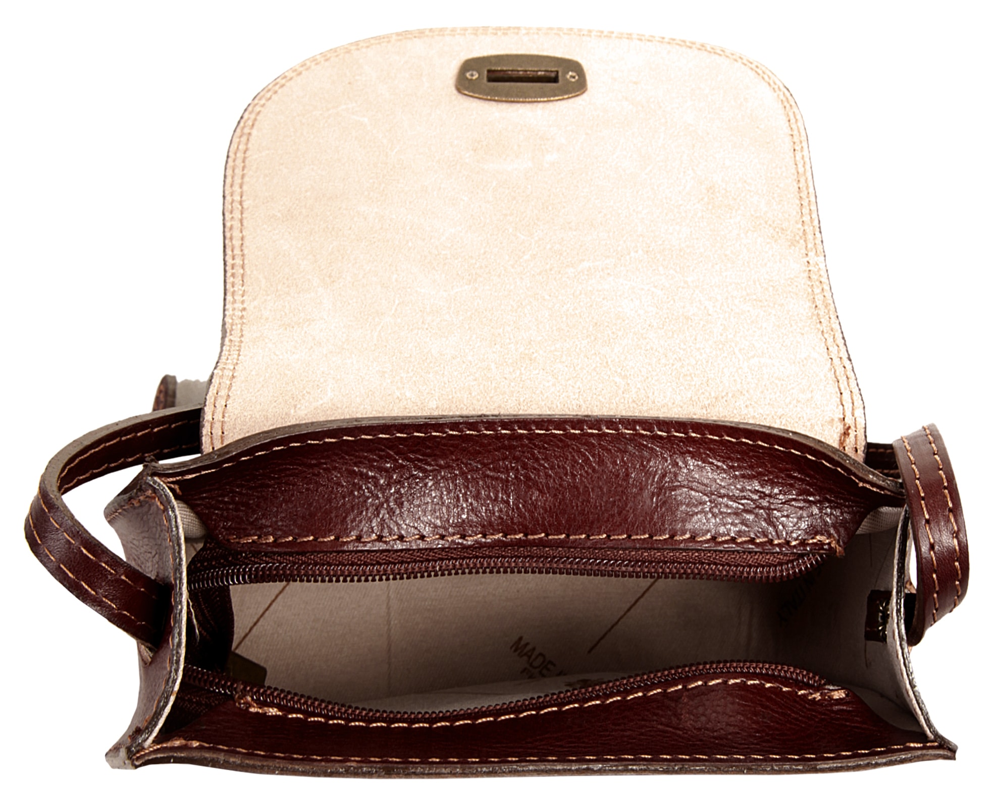 Piké Umhängetasche echt Leder, Made in Italy