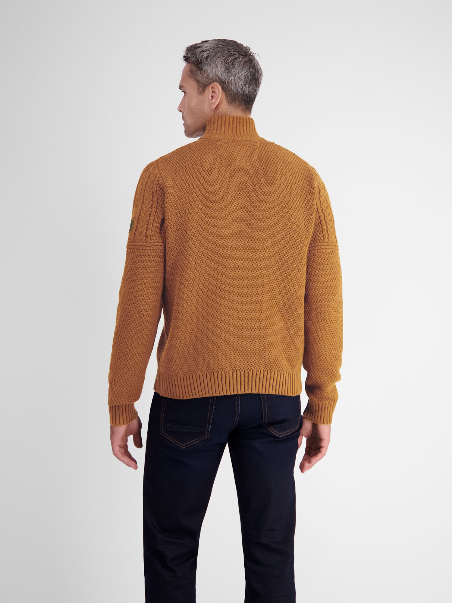 LERROS Strickpullover "LERROS Stricktroyer, Strickmuster-Mix" günstig online kaufen