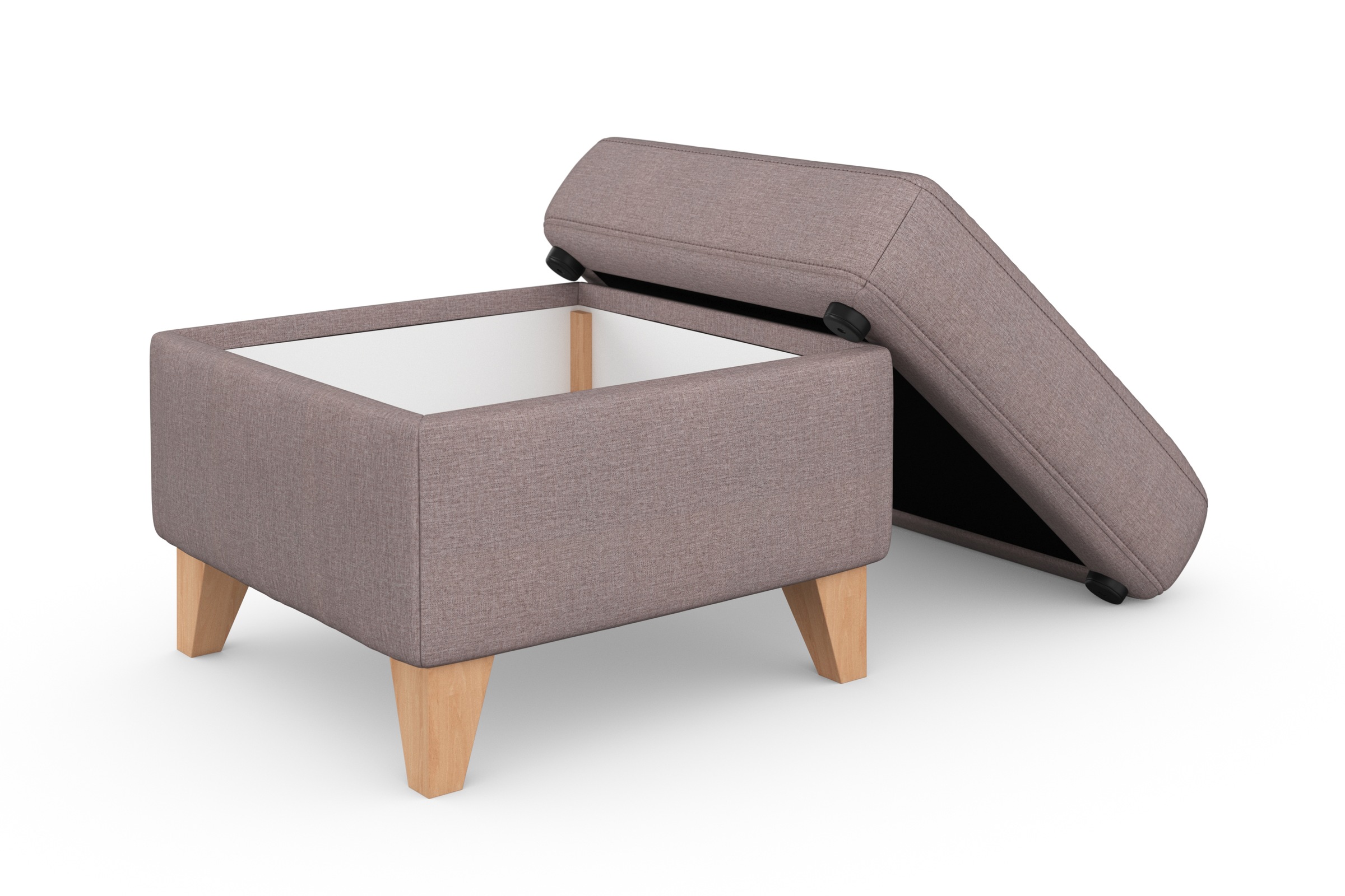 sit&more Stauraumhocker »Visby«, Stauraum, auch erhältlich mit Wasser zu reinigendem "Soft clean" Bezug