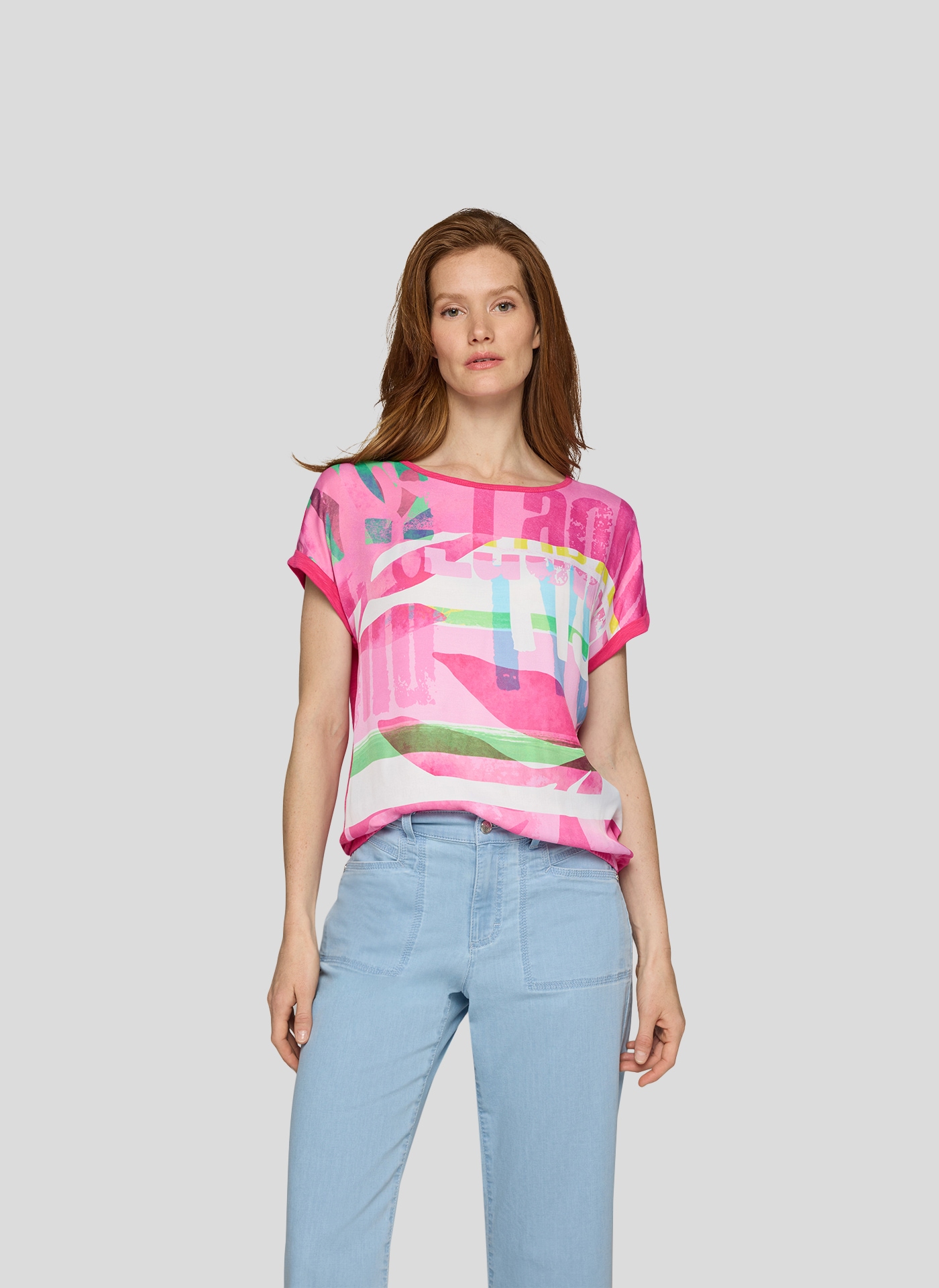 Rabe Print-Shirt "Rabe T-Shirt mit farbstarkem Frontprint und Schriftmotive günstig online kaufen