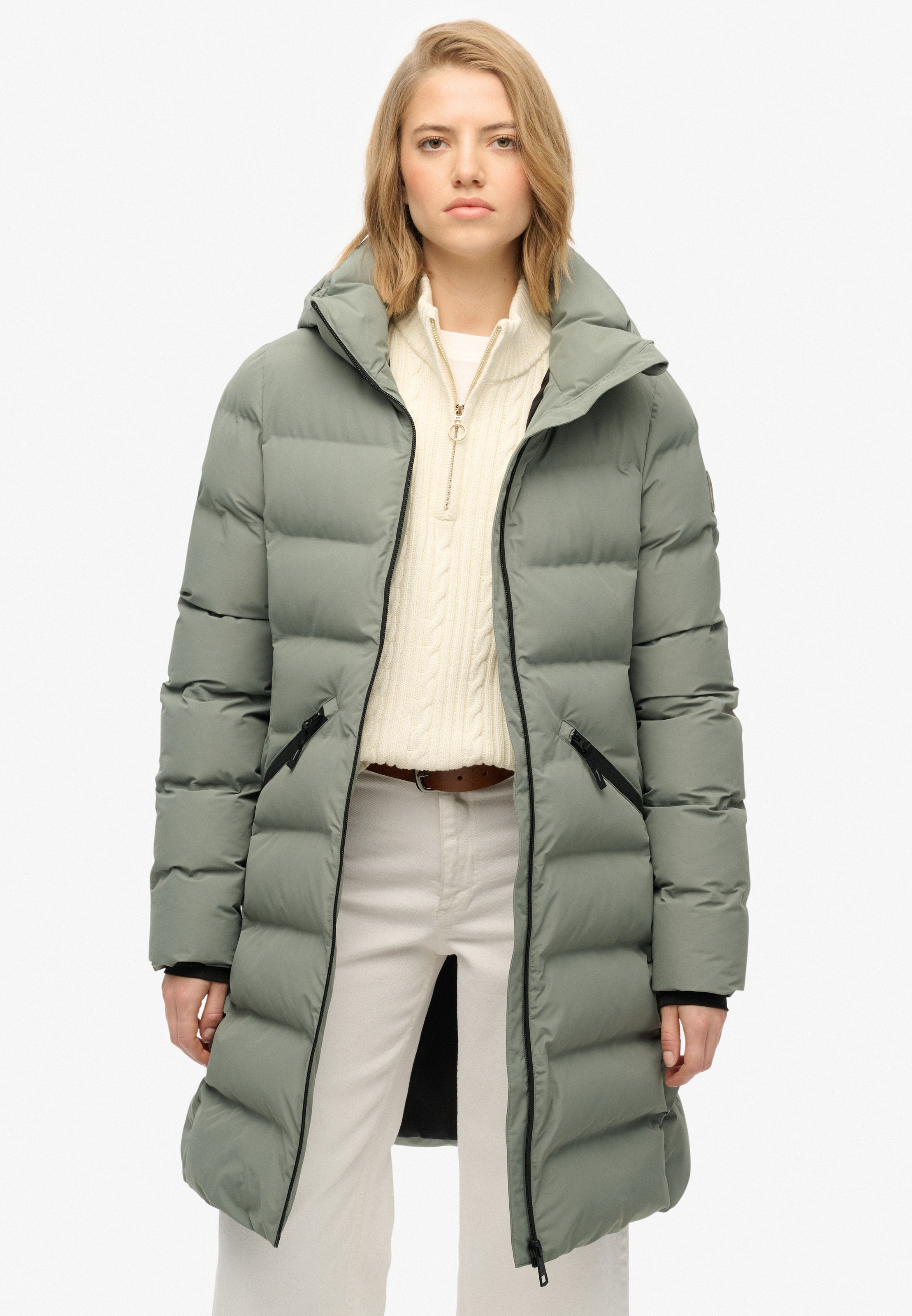 Superdry Steppjacke "CITY MID PADDED JACKET" mit Kapuze Kunstfaser, relaxed günstig online kaufen