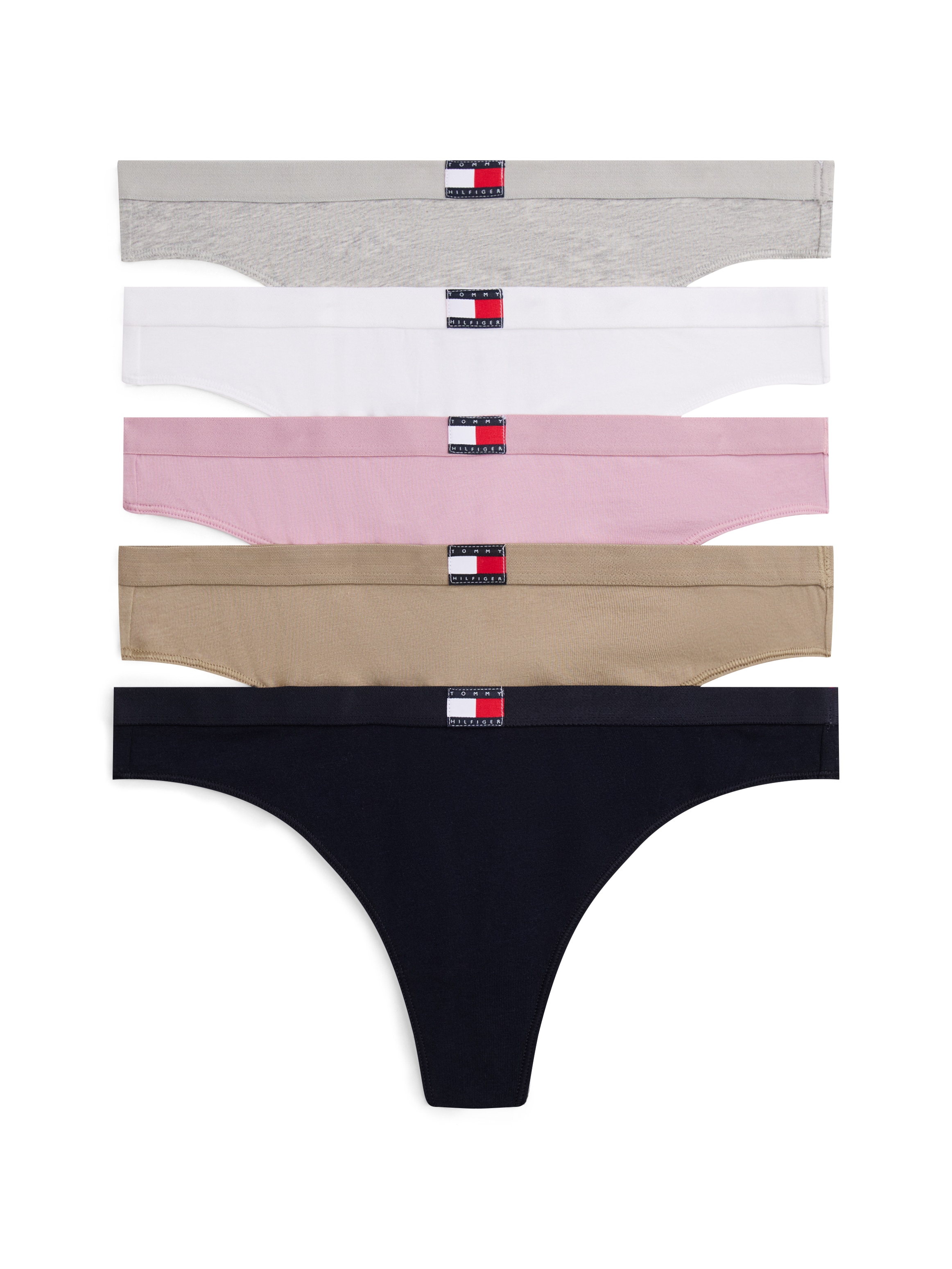 Tommy Hilfiger Underwear Tanga "5 PACK FLAG THONG" Packung, 5er, 5 Stk. tlg günstig online kaufen