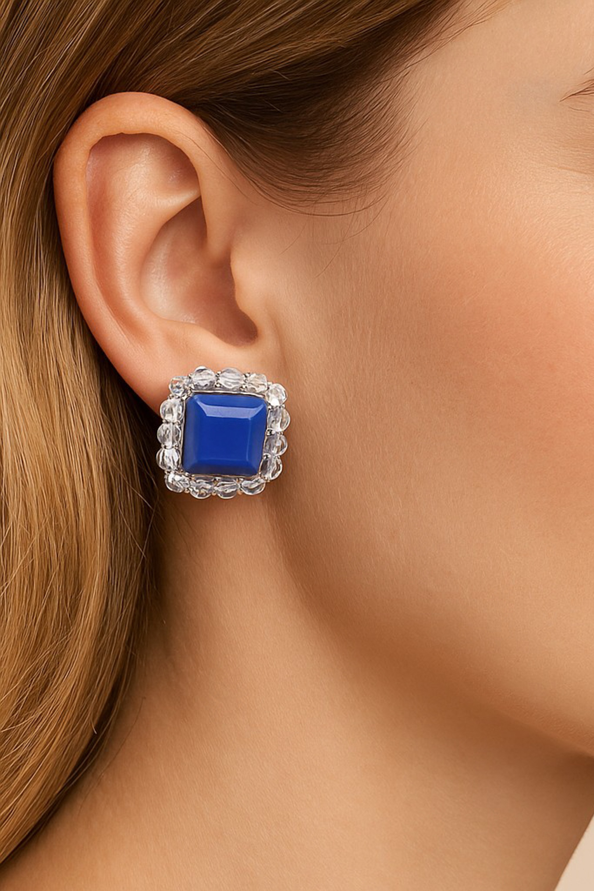 COLLEZIONE ALESSANDRO Paar Ohrclips "Sparkle Square" günstig online kaufen