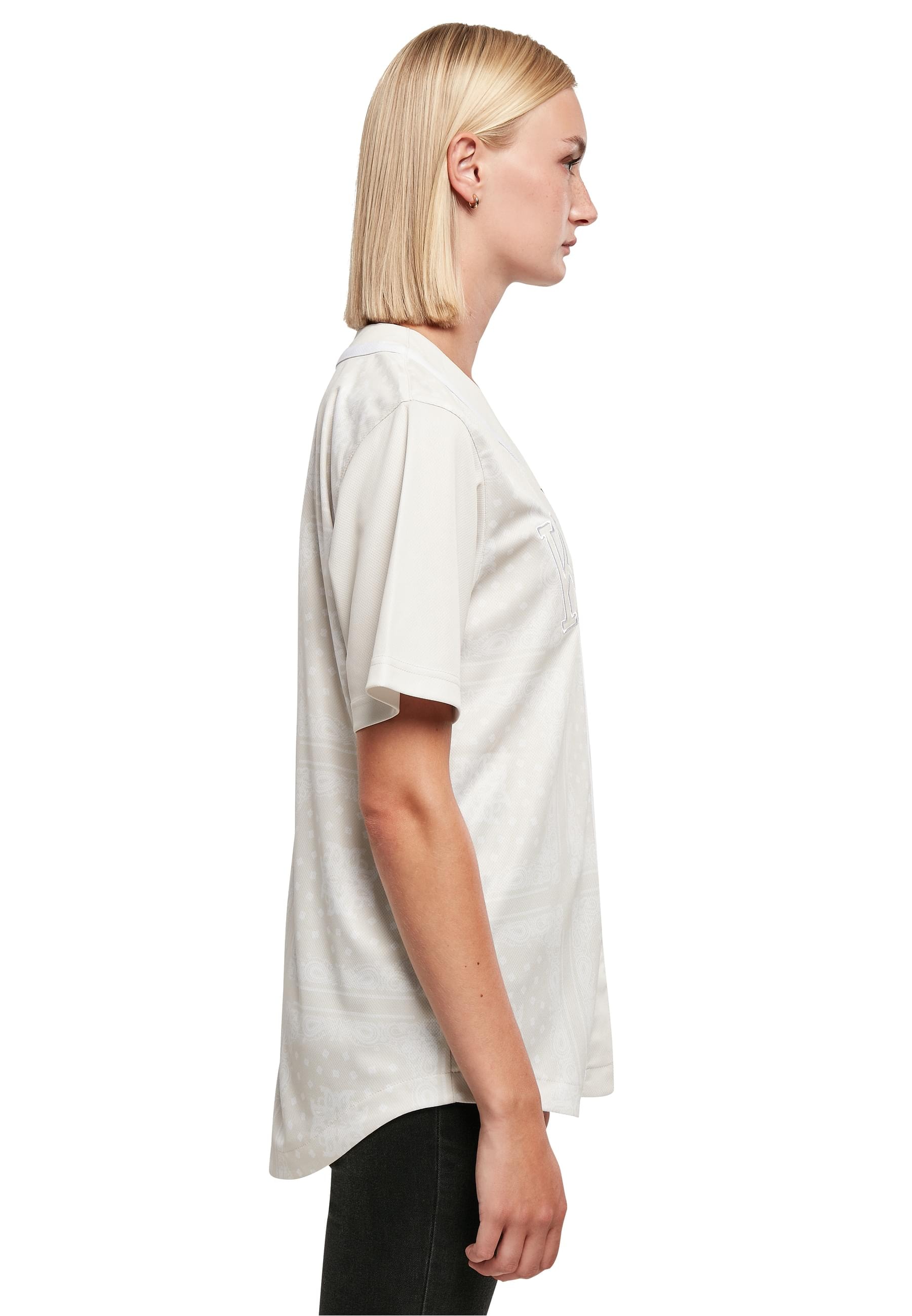 Karl Kani Langarmhemd »Karl Kani Damen KW223-056-2 College Paisley Block Baseball Shirt«, (1 tlg.)