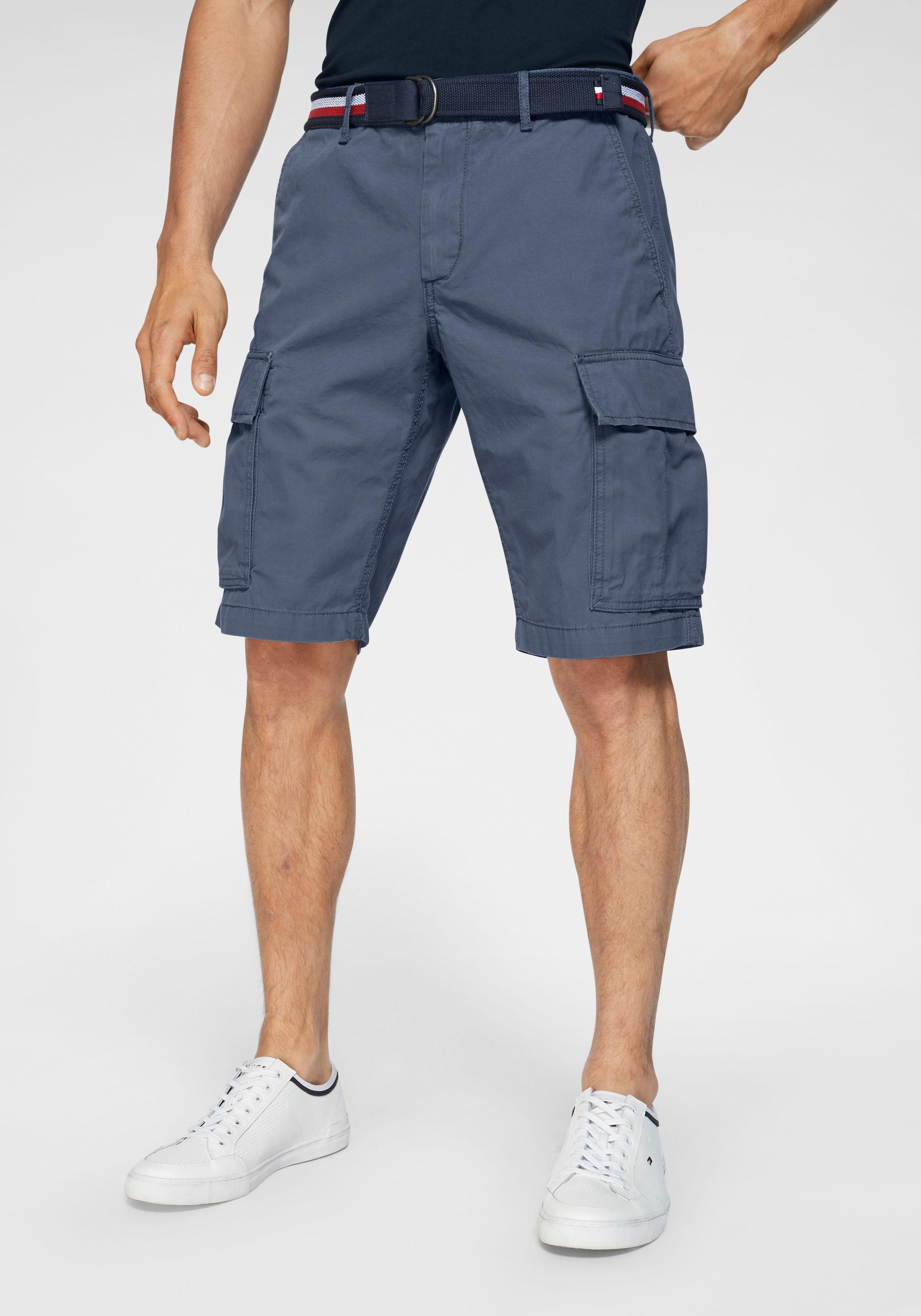 Tommy Hilfiger Cargoshorts »JOHN CARGO SHORT LT TWILL BELT«, (Set, 2 tlg., mit Gürtel)