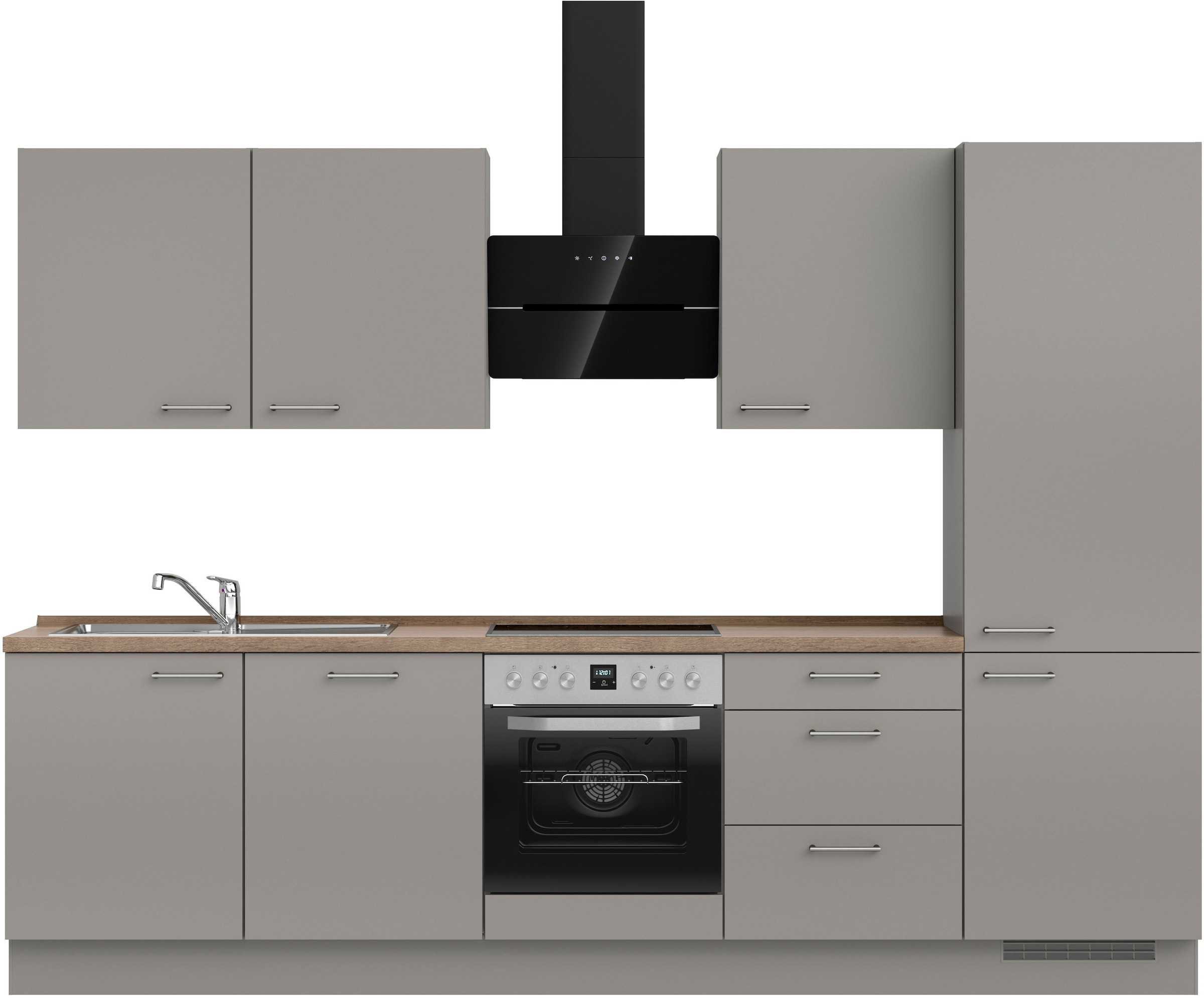 nobilia Küchenzeile ""Laser II", Ausrichtung wählbar, Breite 300 cm" vormon günstig online kaufen