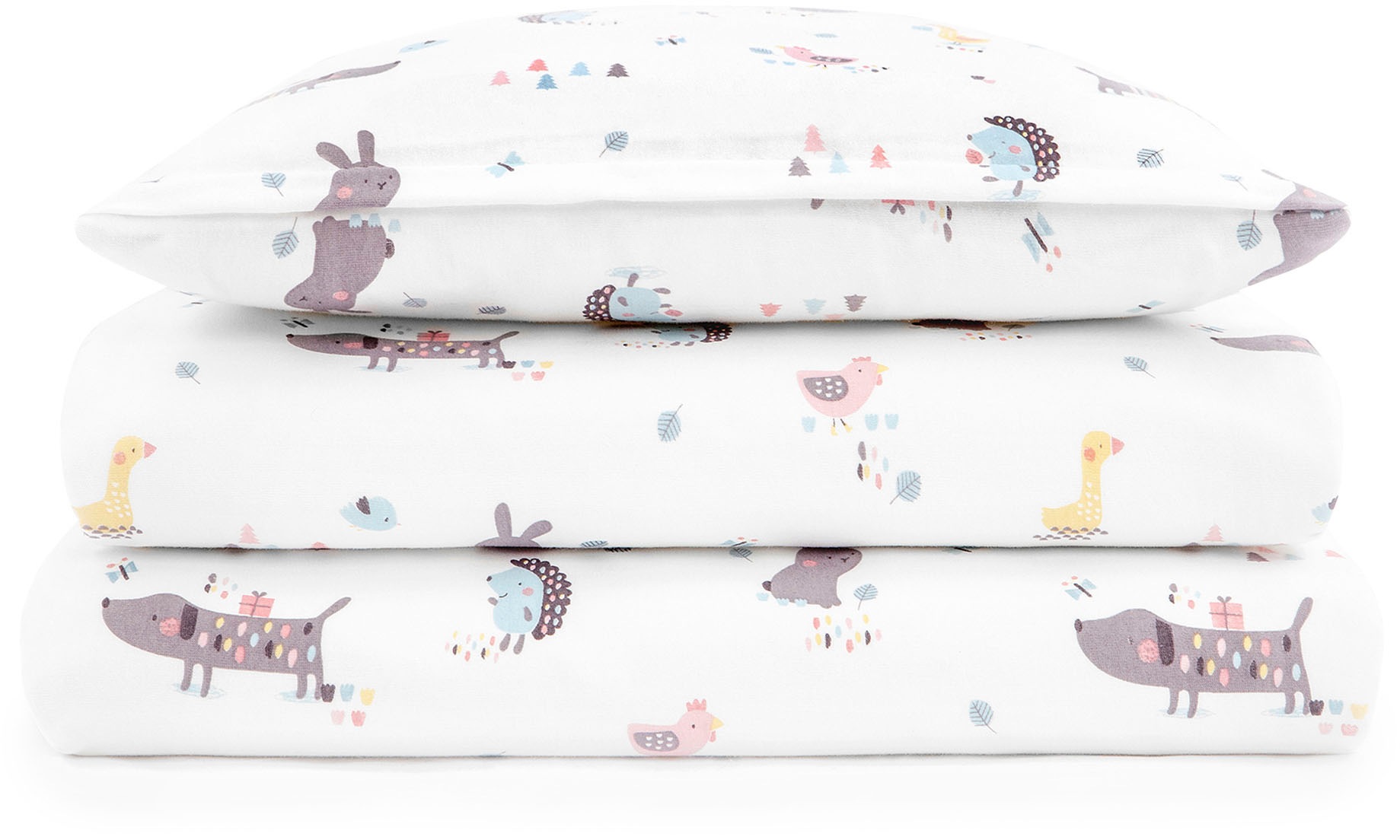 Julius Zöllner Kinderbettwäsche "Crazy Animals" 2 Stk. tlg. mit unterschied günstig online kaufen