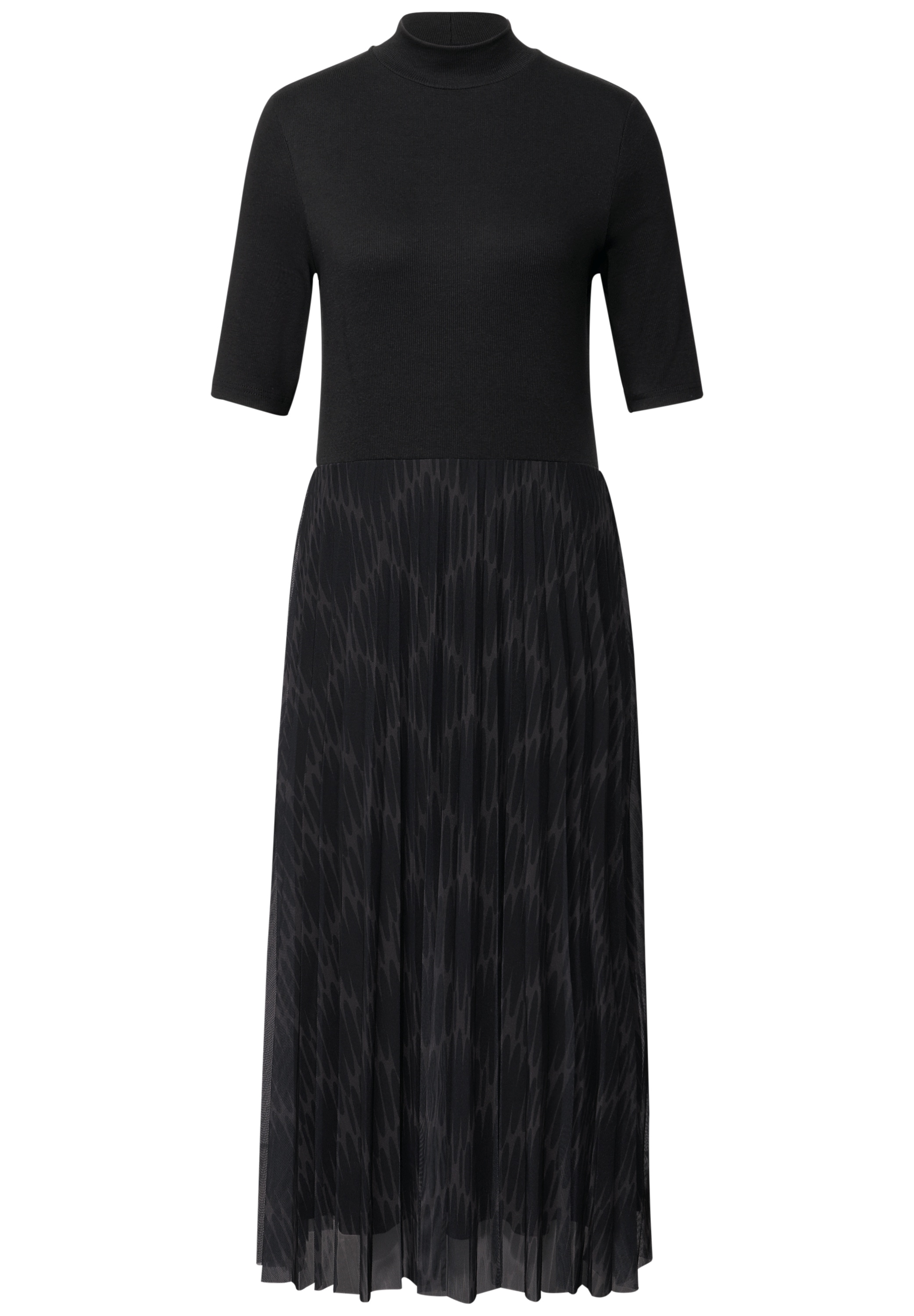 STREET ONE Midikleid, mit plissiertem Rockteil