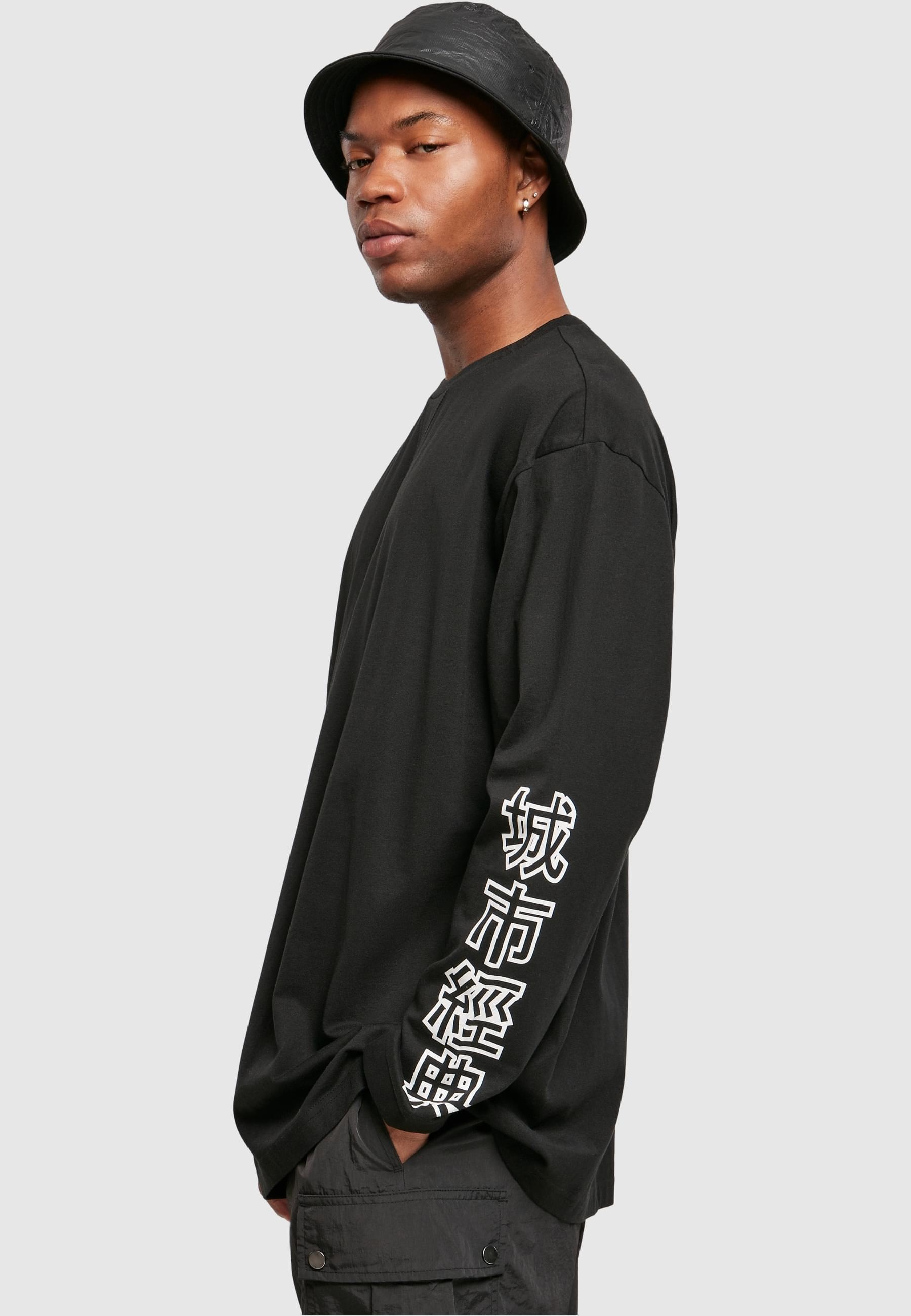 URBAN CLASSICS Langarmshirt »Urban Classics Herren Chinese Symbol Oversized LS«, (1 tlg.)