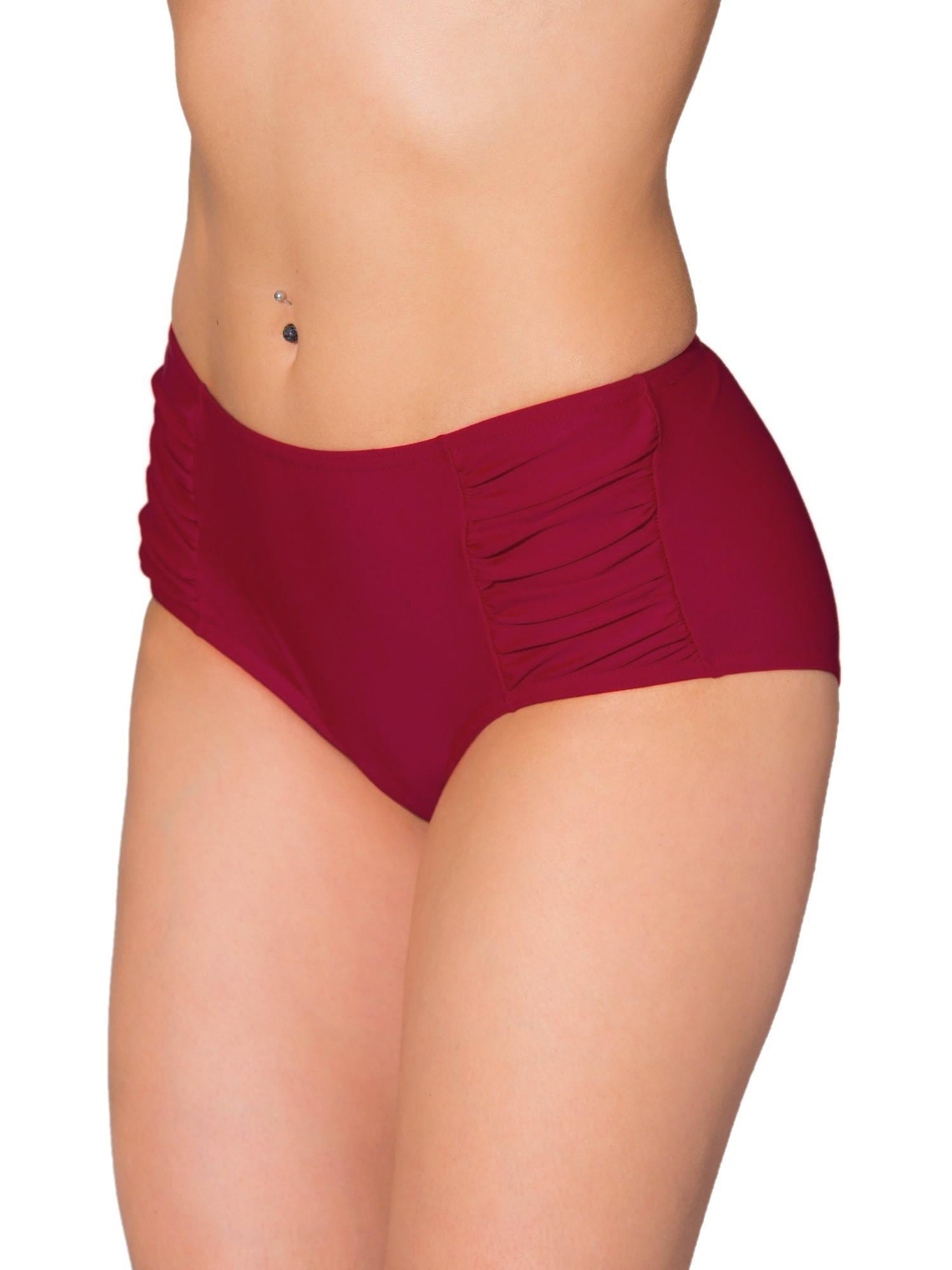 AQUARTI Bikini-Hose "Bikinihose Aquarti Damen Bikinihose mit seitlichen Raffungen"
