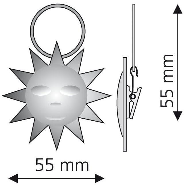 Liedeco Gardinenring "Sonne" für Gardinenstangen Ø 16 mm günstig online kaufen