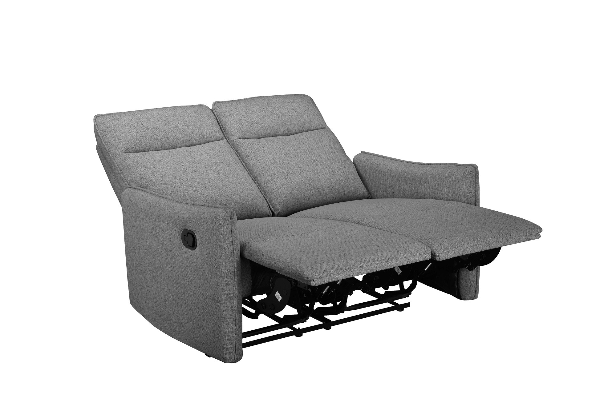 Dorel Home 2-Sitzer »Lugo, Kinosofa mit Reclinerfunktion in Kunstleder und Webstoff«, mit manueller Relaxfunktion in beiden Sitzen