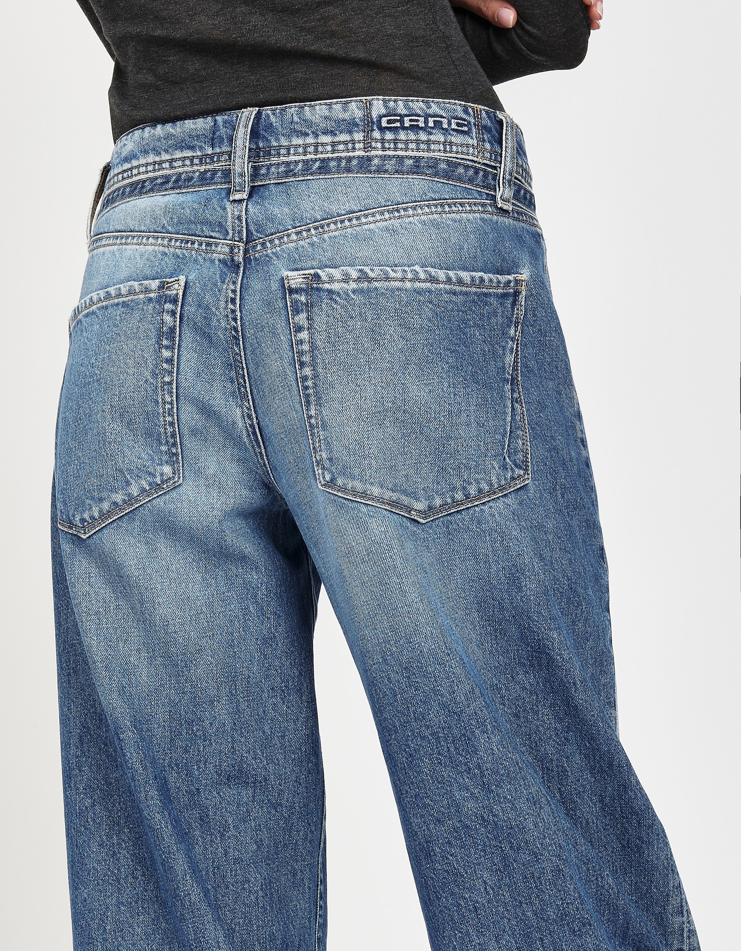 GANG Loose-fit-Jeans »94CLAIRE« mit Bindegürtel und Naht am Oberschenkel, Baggy Fit