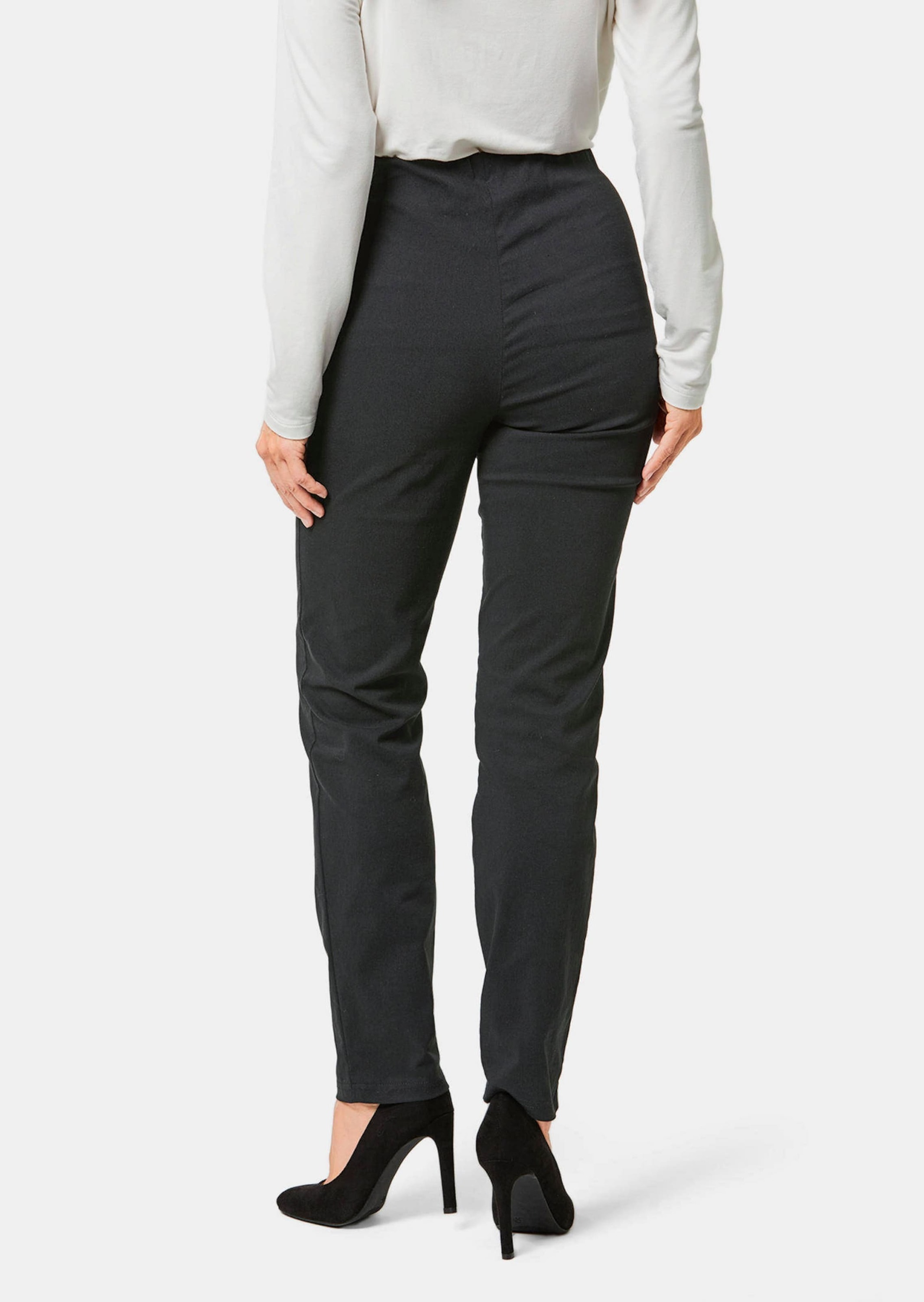 GOLDNER 2-in-1-Hose »Stretchhose LOUISA Wärmende Schlupfhose LOUISA in knitterarmer Ware«