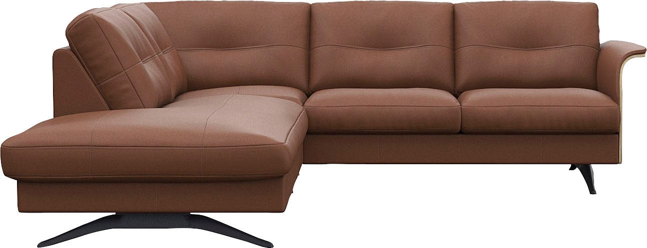FLEXLUX Ecksofa "Glow, super bequem durch hochwertigem Sitzaufbau mit Feder günstig online kaufen