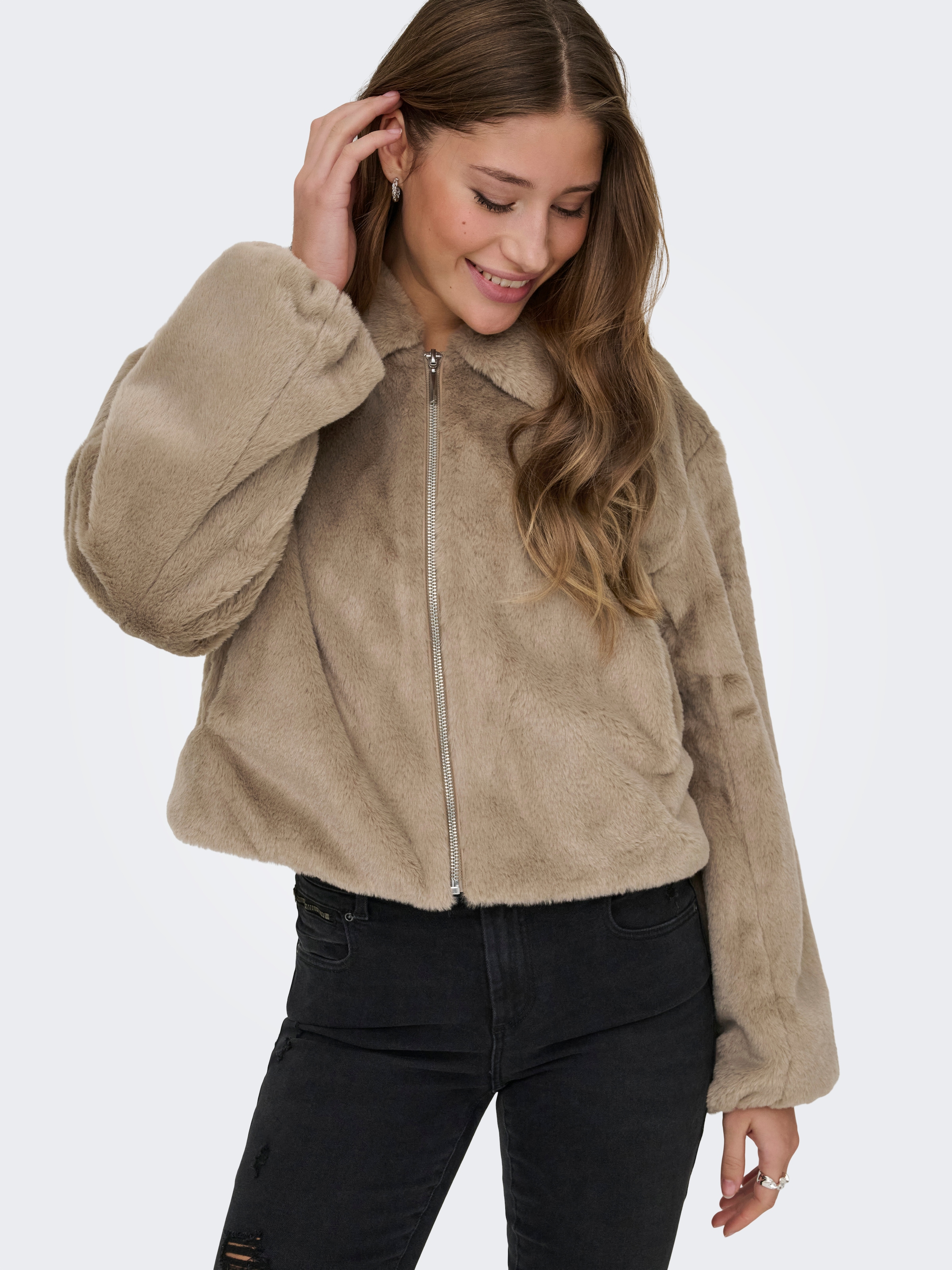 ONLY Plüschjacke »ONLDANA LIFE FAUX FUR JACKET CC OTW« ohne Kapuze