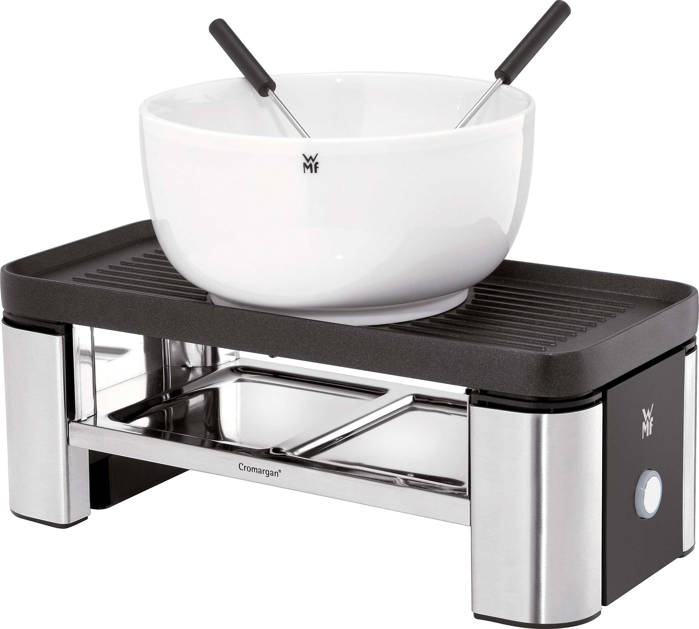 WMF Raclette und Fondue-Set "KÜCHENminis für Zwei", 3 St. Raclettepfännchen, 370 W