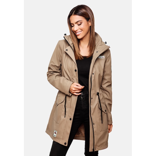 Navahoo Outdoorjacke »Deike«, mit Kapuze, modischer Damen Outdoor  Regenmantel auf Raten | BAUR