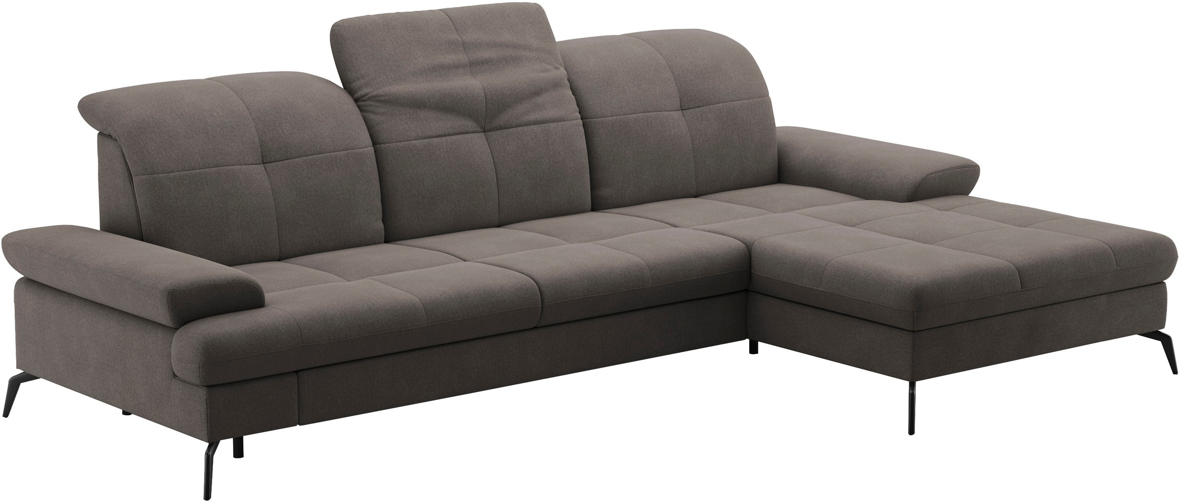 sit&more Ecksofa »Amica, L-Form, inkl. Sitztiefenverstellung & Armteilverstellung«, wahlweise mit Bettfunktion, Bettkasten und Kopfteilverstellung
